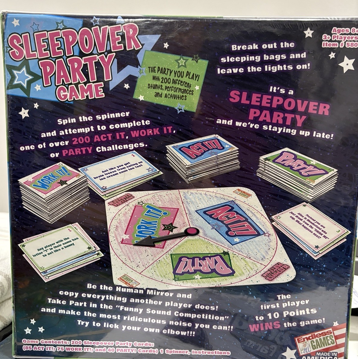 The Sleepover Party Game 200 Activities Slumber Party NEW