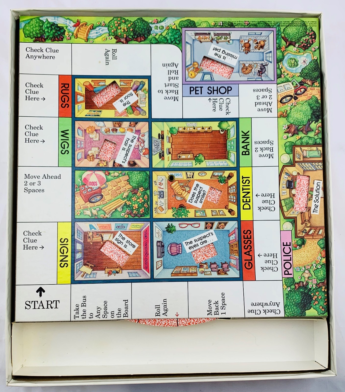 1989 Clue Jr. Case of the Missing Pet Game by Parker Brothers Complete Great Con