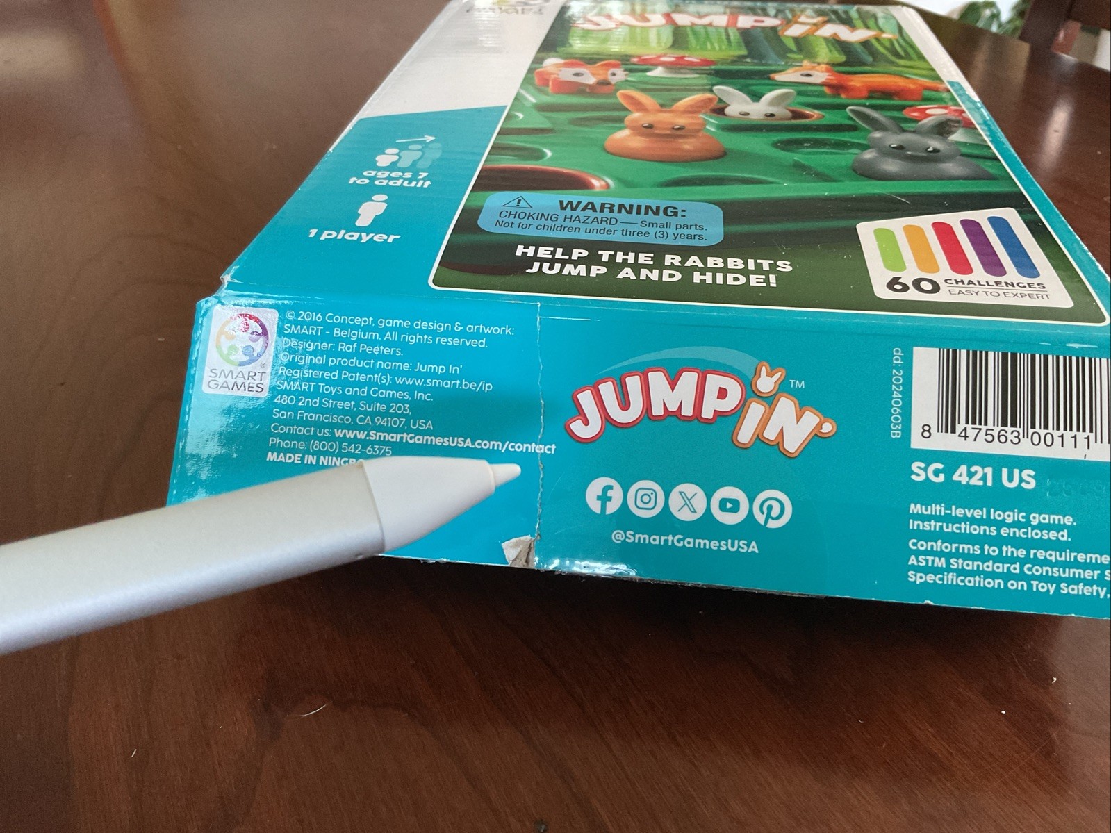JUMP IN GAME Smart Games, 1 Player, Multiple Challenges, NEW! (see Notes)