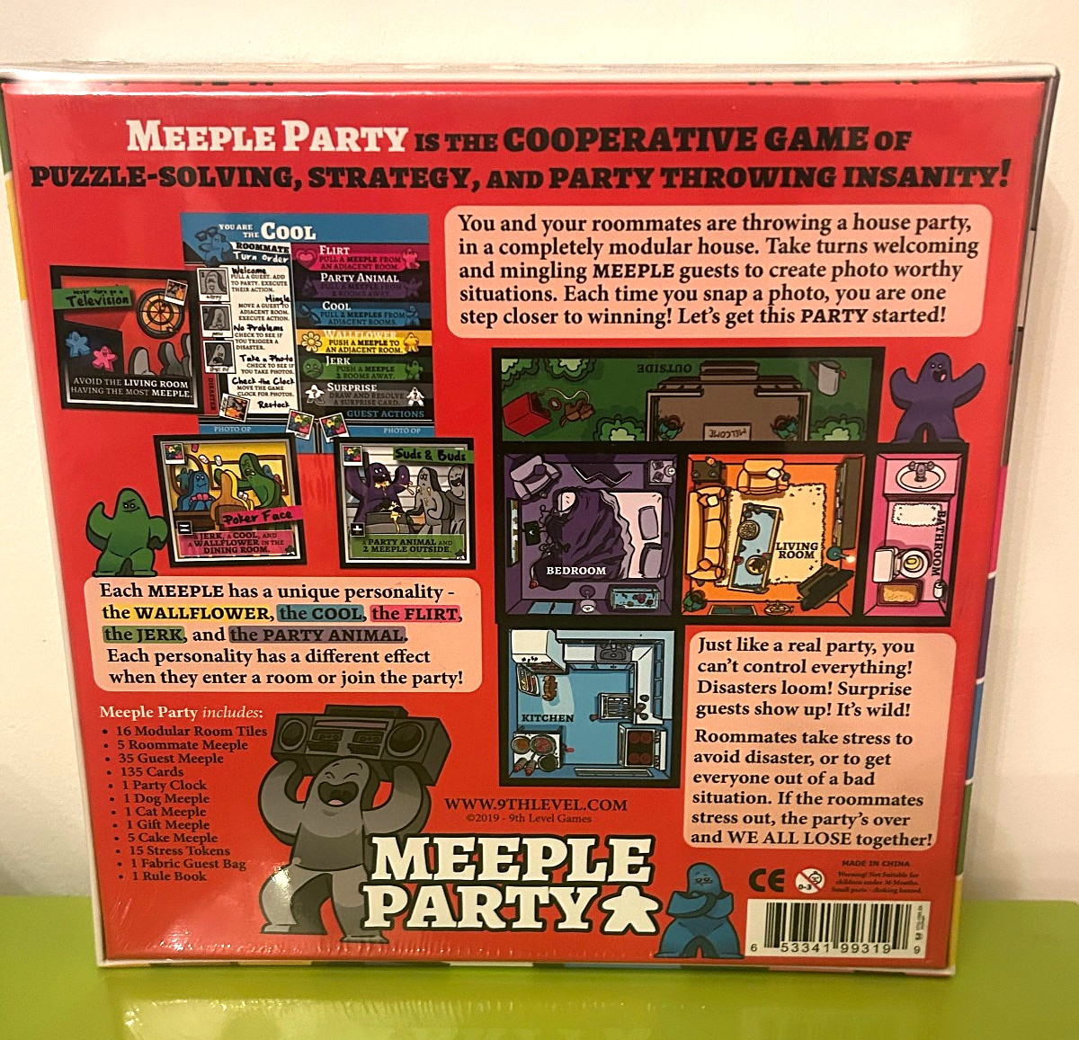 MEEPLE PARTY Board Game English strategy Co-op NEW