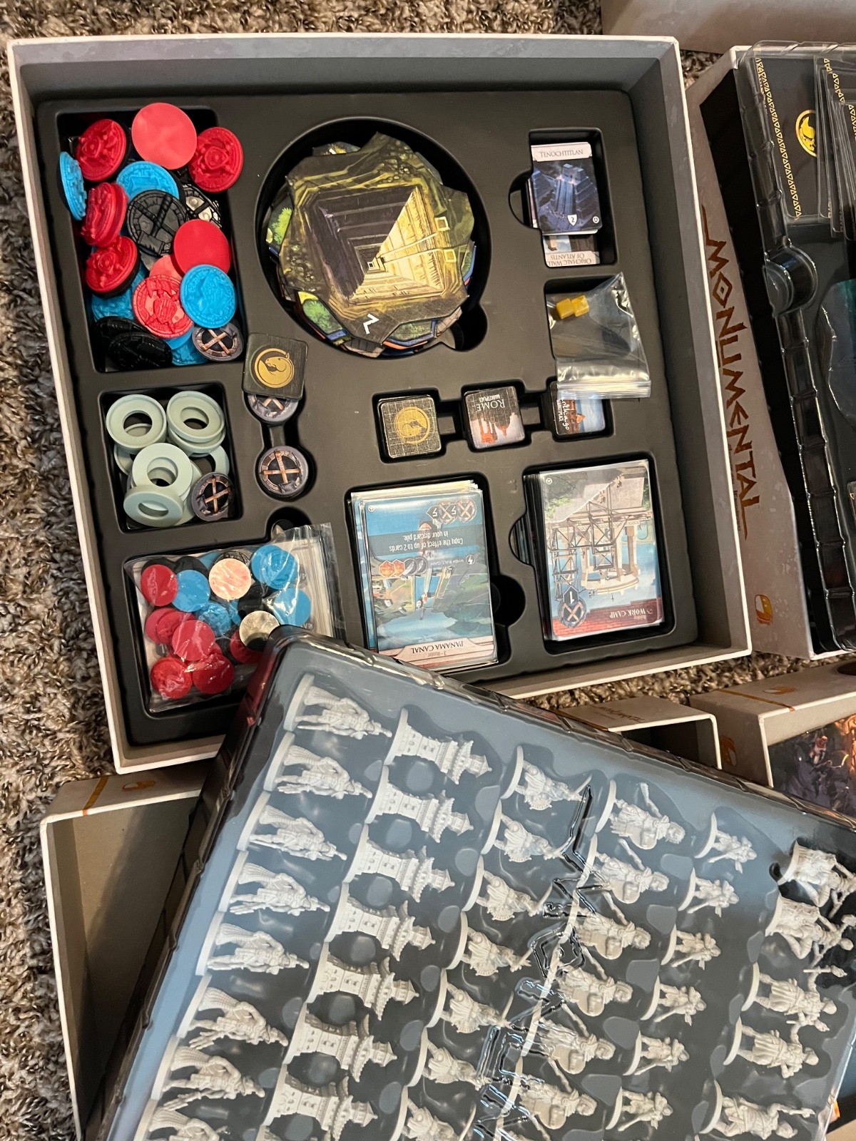 Monumental Kickstarter Deluxe Boardgame + African Empires, Lost Kingdoms, Titans