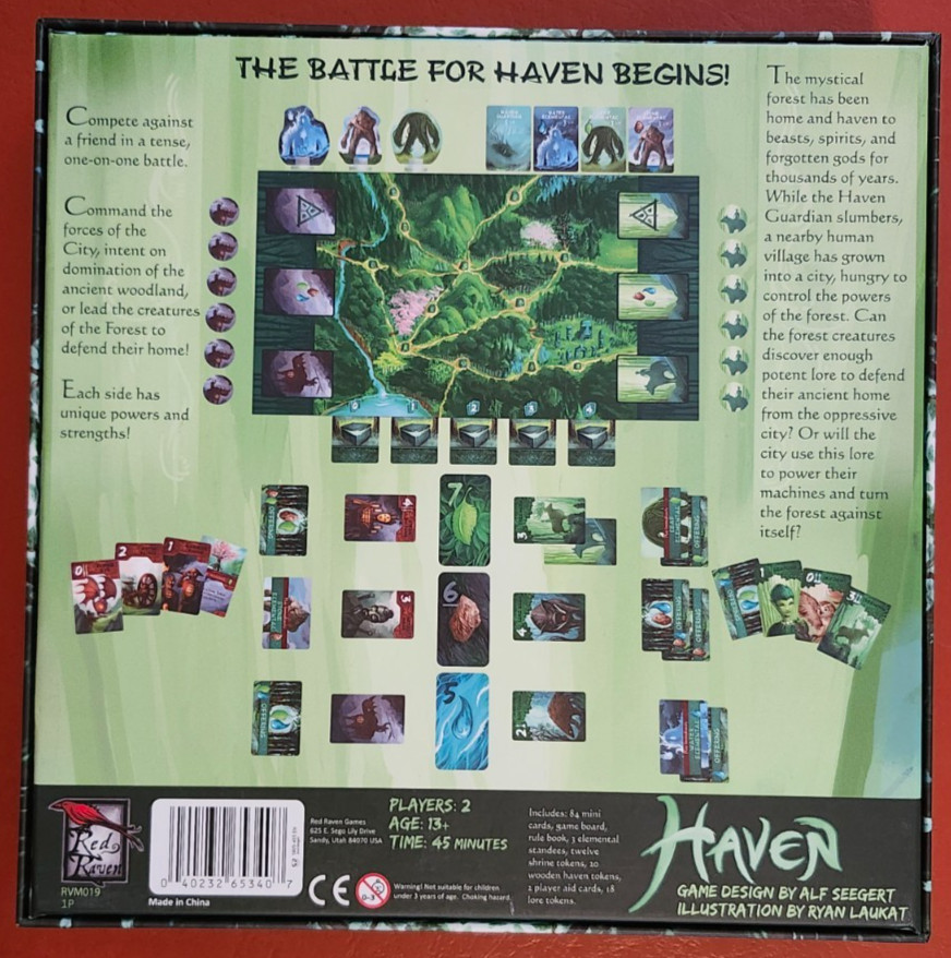Haven Red Raven Board Game