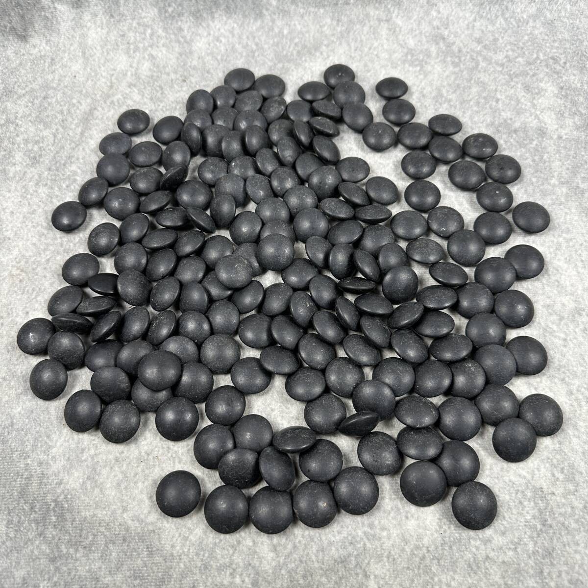 Natural Hon Hamaguri Clam Shell Go Stones Nachi Black 37 Snow Grade Kiri Bowls