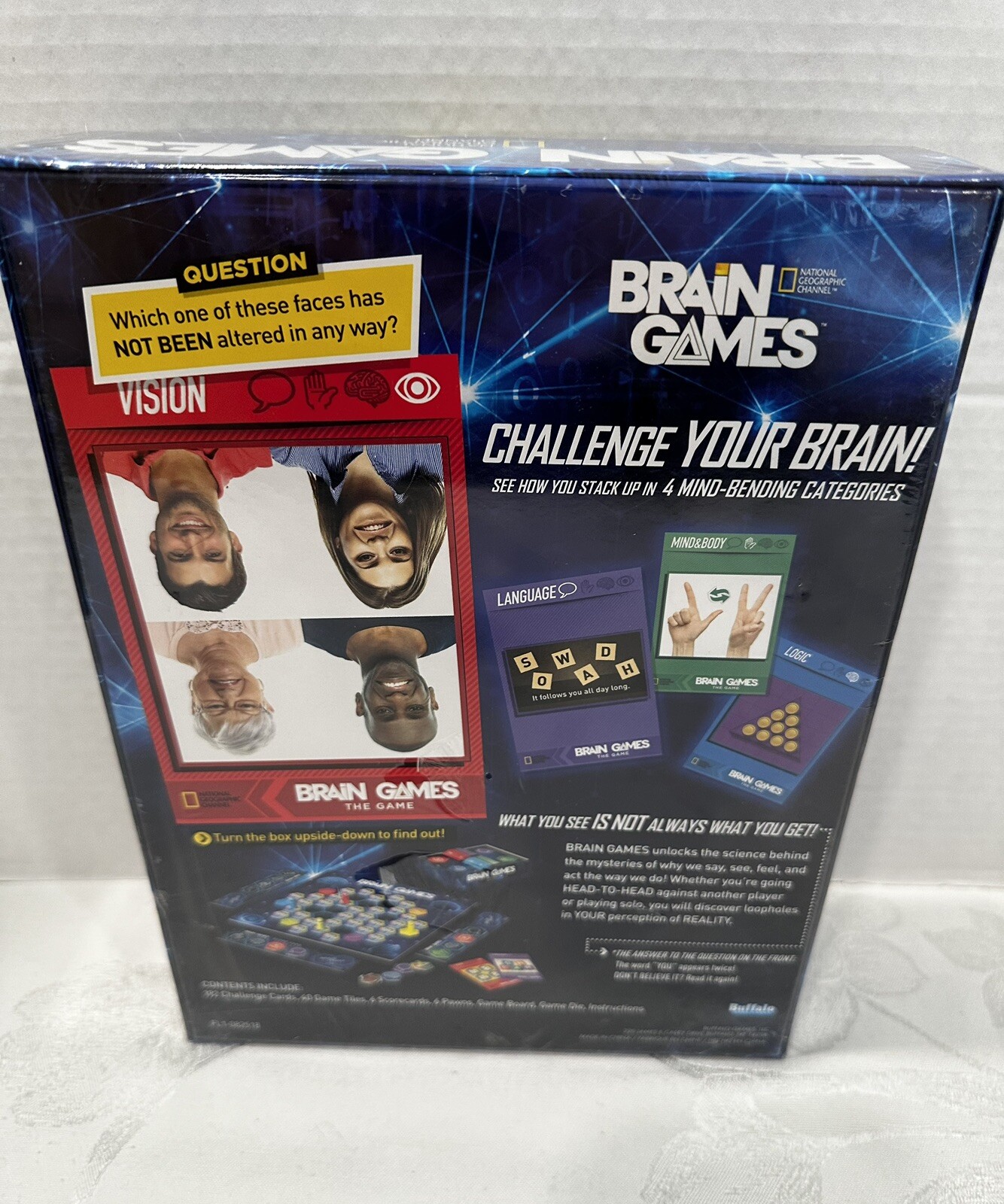 Brain Games The Game National Geographic TV Show Board Game 2015 New Sealed 👀🔥