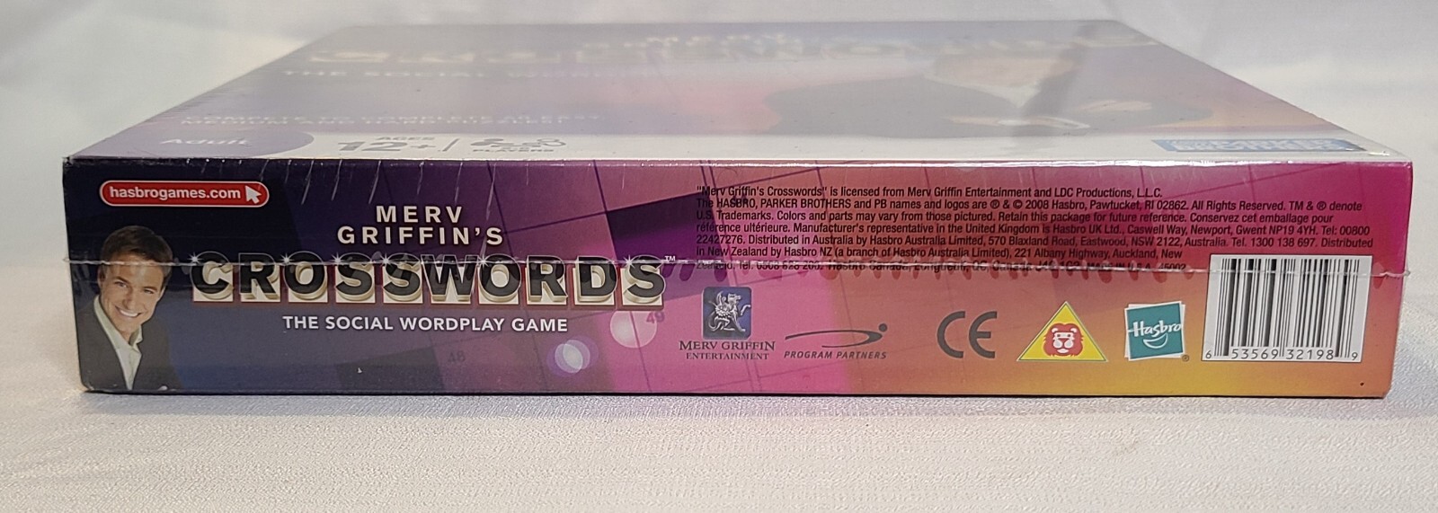 Merv Griffin’s Crosswords Social Wordplay Board Game 2008 Parker Brothers New