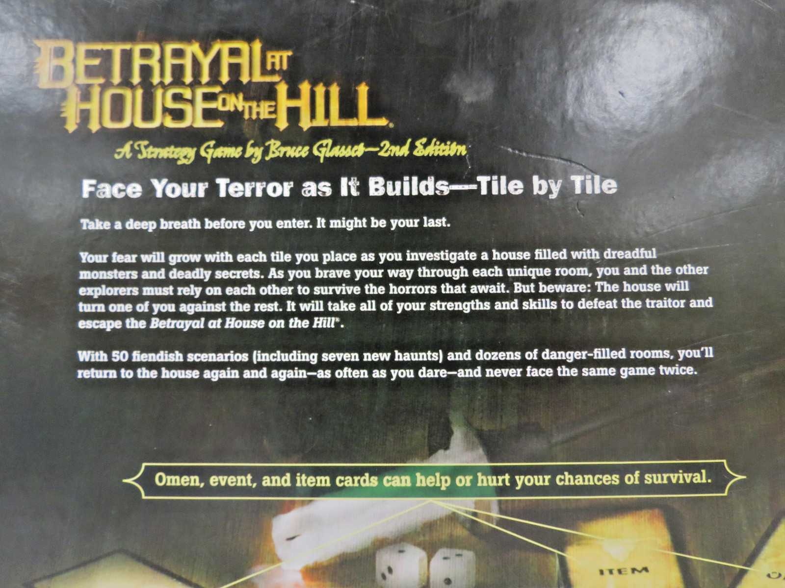 Betrayal at House on the Hill Board Game 2nd Edition Complete Avalon Hill Horror