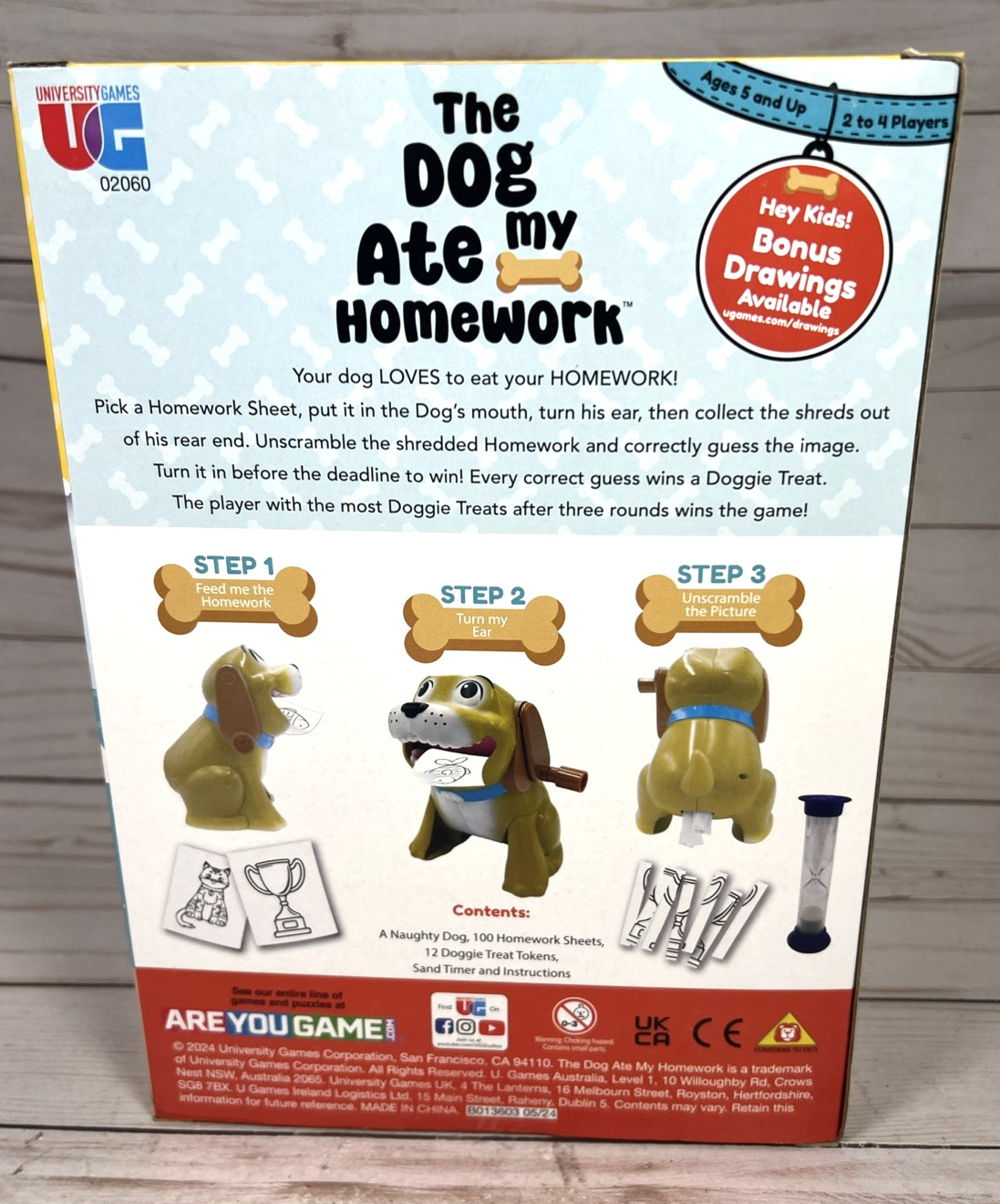 The Dog Ate My Homework Game University Games Ages 5+