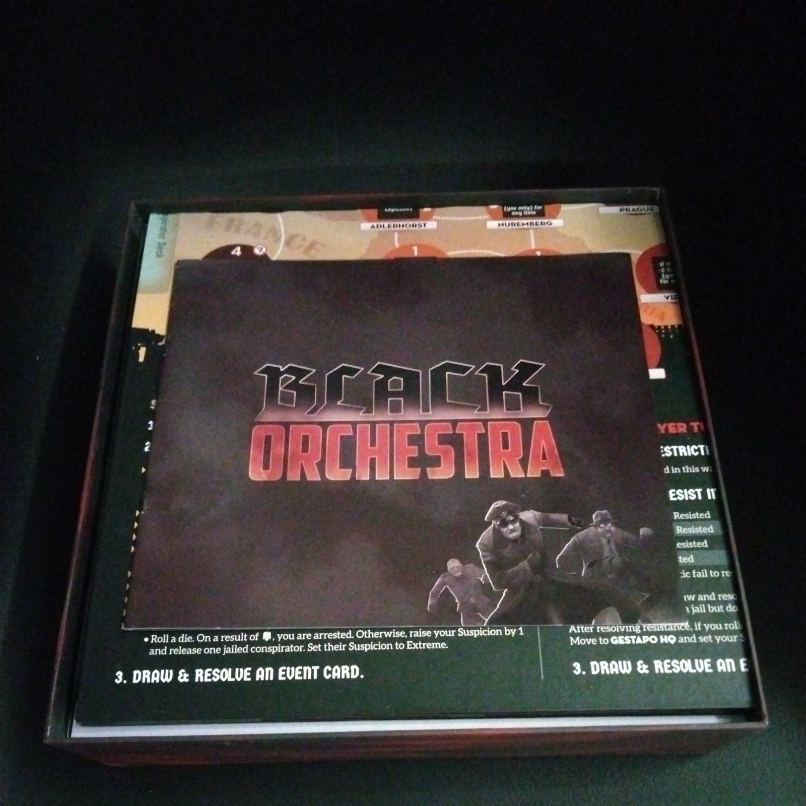 BLACK ORCHESTRA Board Game Used 100% COMPLETE Starling Games 2016
