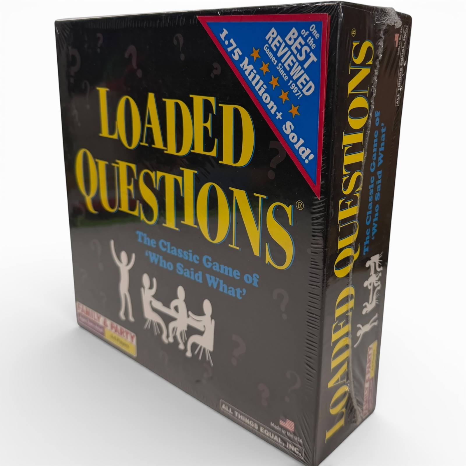LOADED QUESTIONS Family & Party Game 4-6 Players Teen to Adult All Things Equal