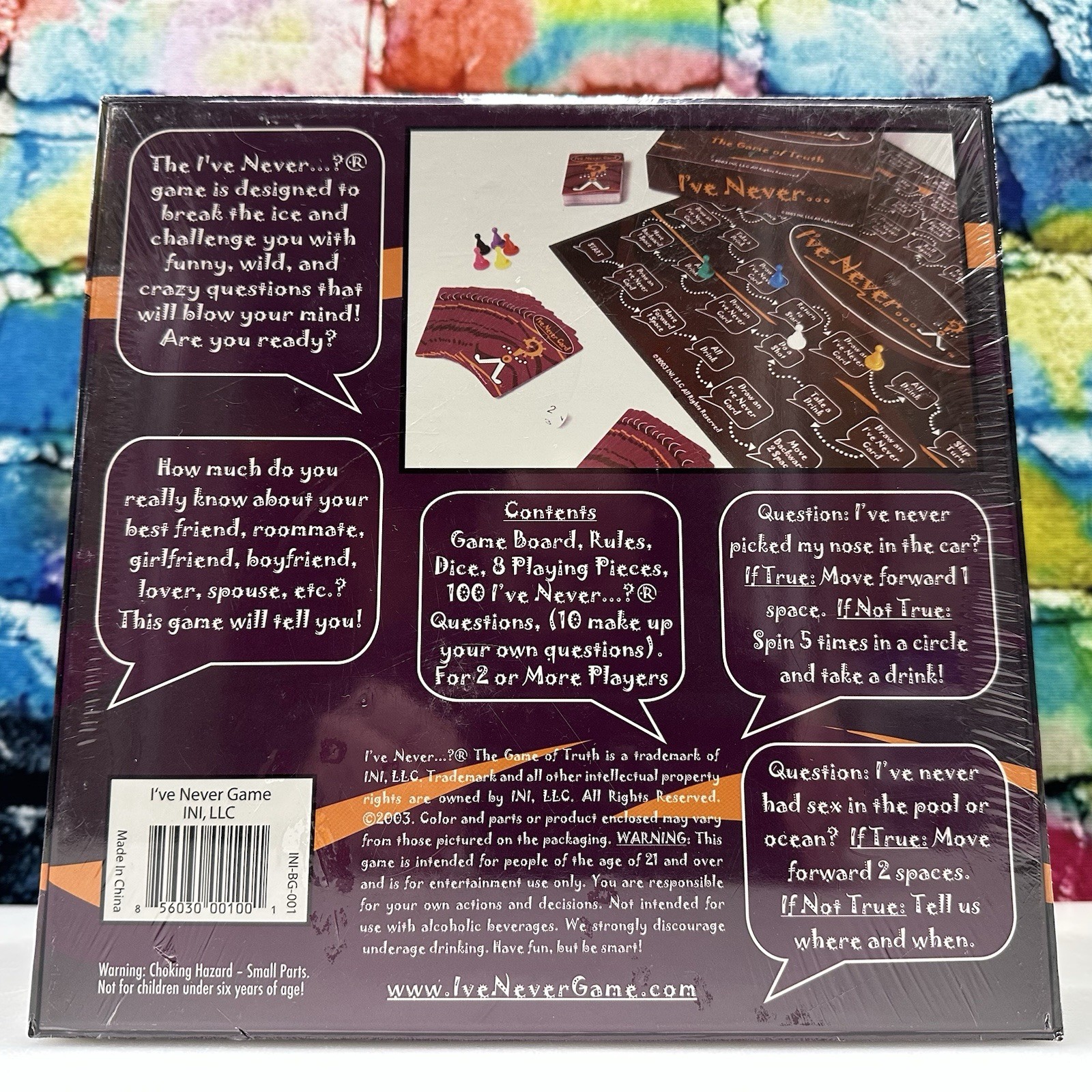 I’ve Never…The Game of Truth A True Reality Based Game 2003 Drinking Fun NEW!