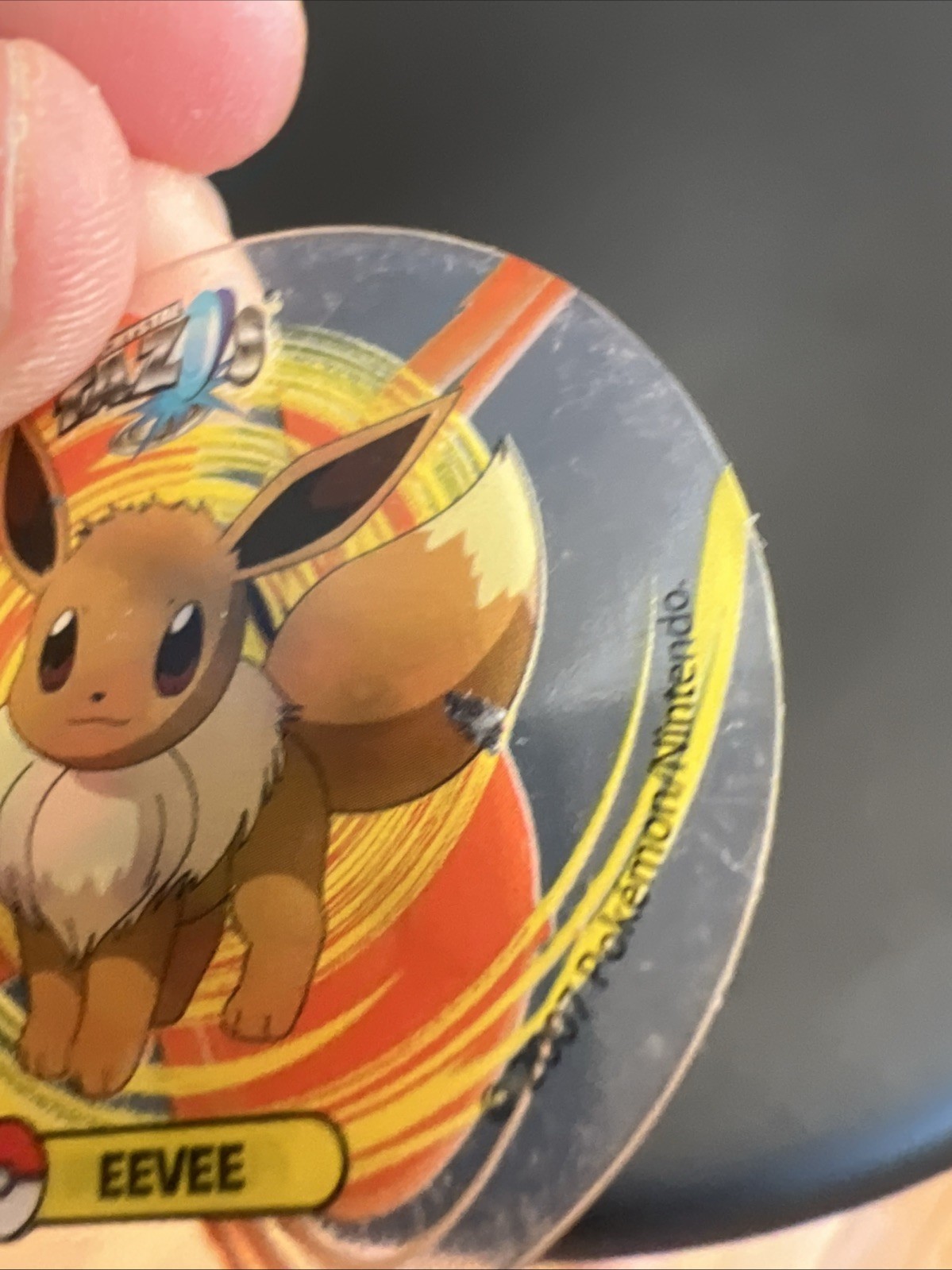 Rare Vtg Pokemon Flareon Eevee Crystal Tazos Taso Pogs Mexico Cheetos Doritos