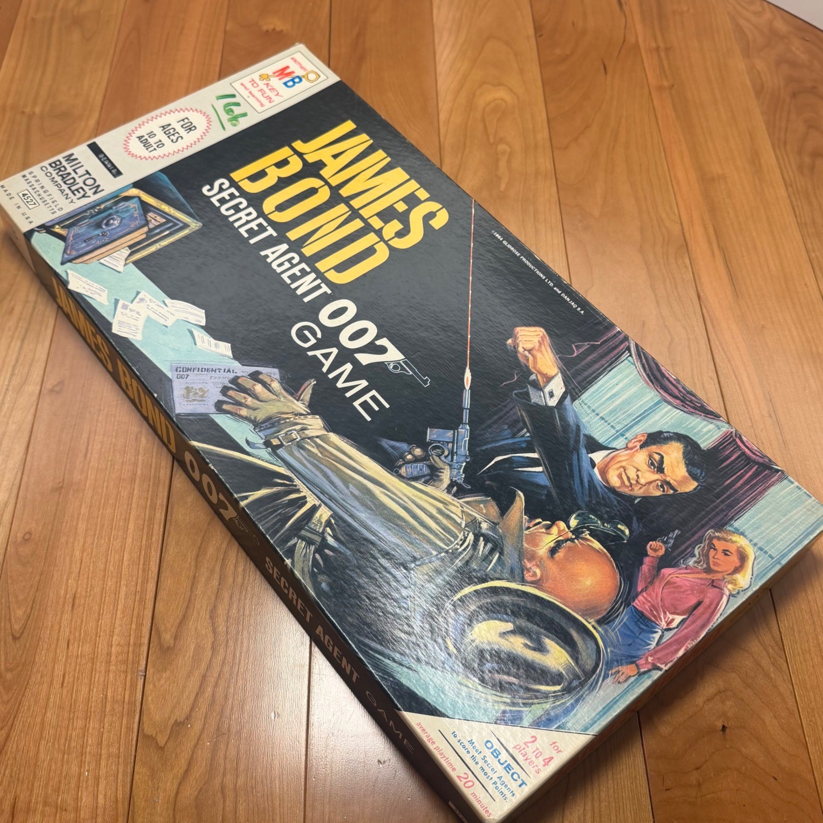 1964 James Bond Secret Agent 007 Game – Milton Bradley – Excellent Condition
