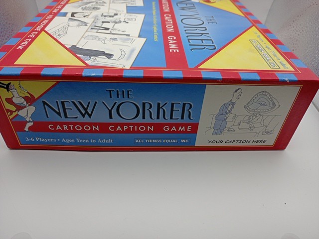 The New Yorker Cartoon Caption Game Teen To Adult 3-6 Players 2006 USA Flaw
