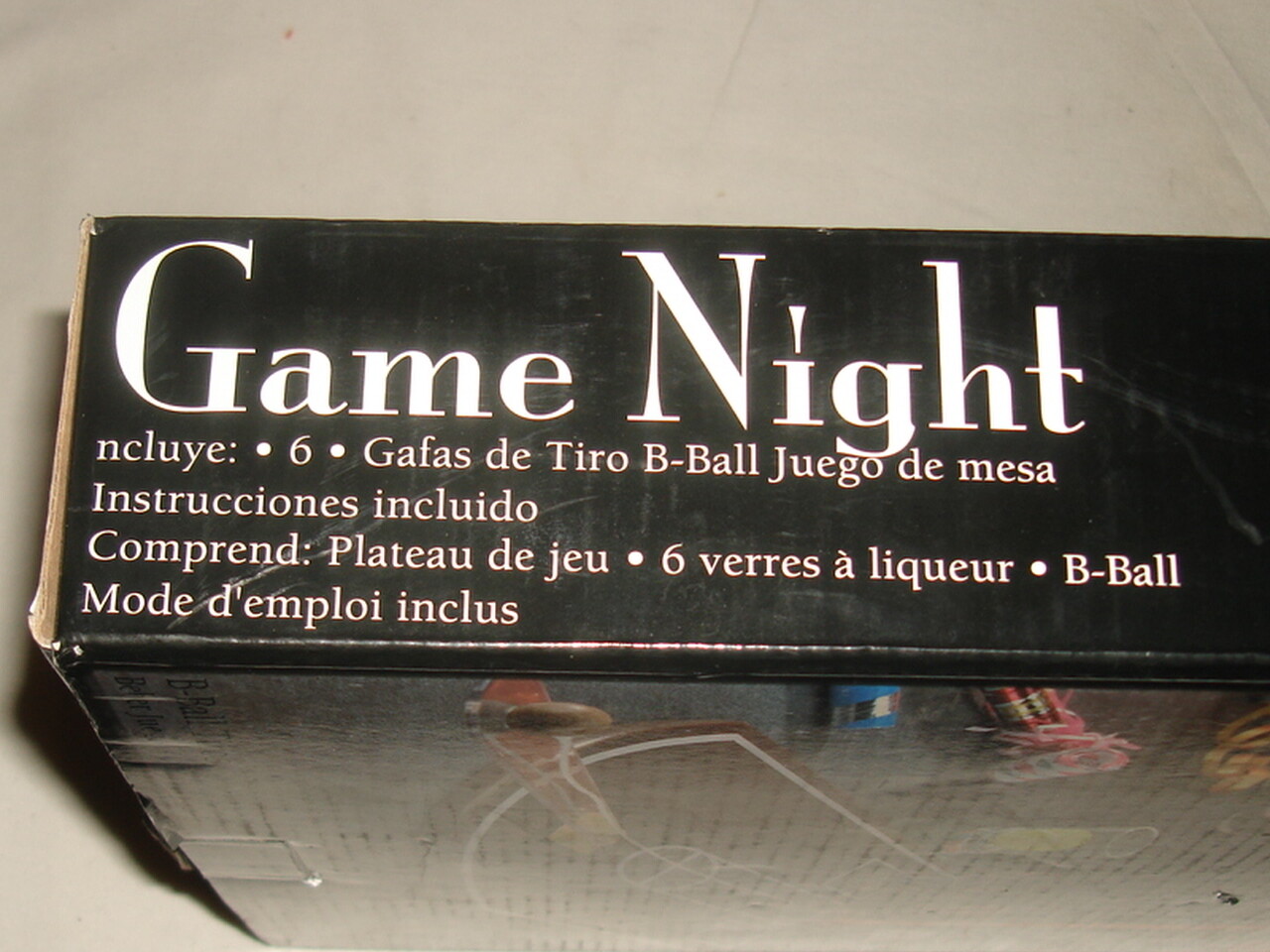 Basketball Drinking Game – 6 Shot Glasses B-Ball Game Night – New in Box