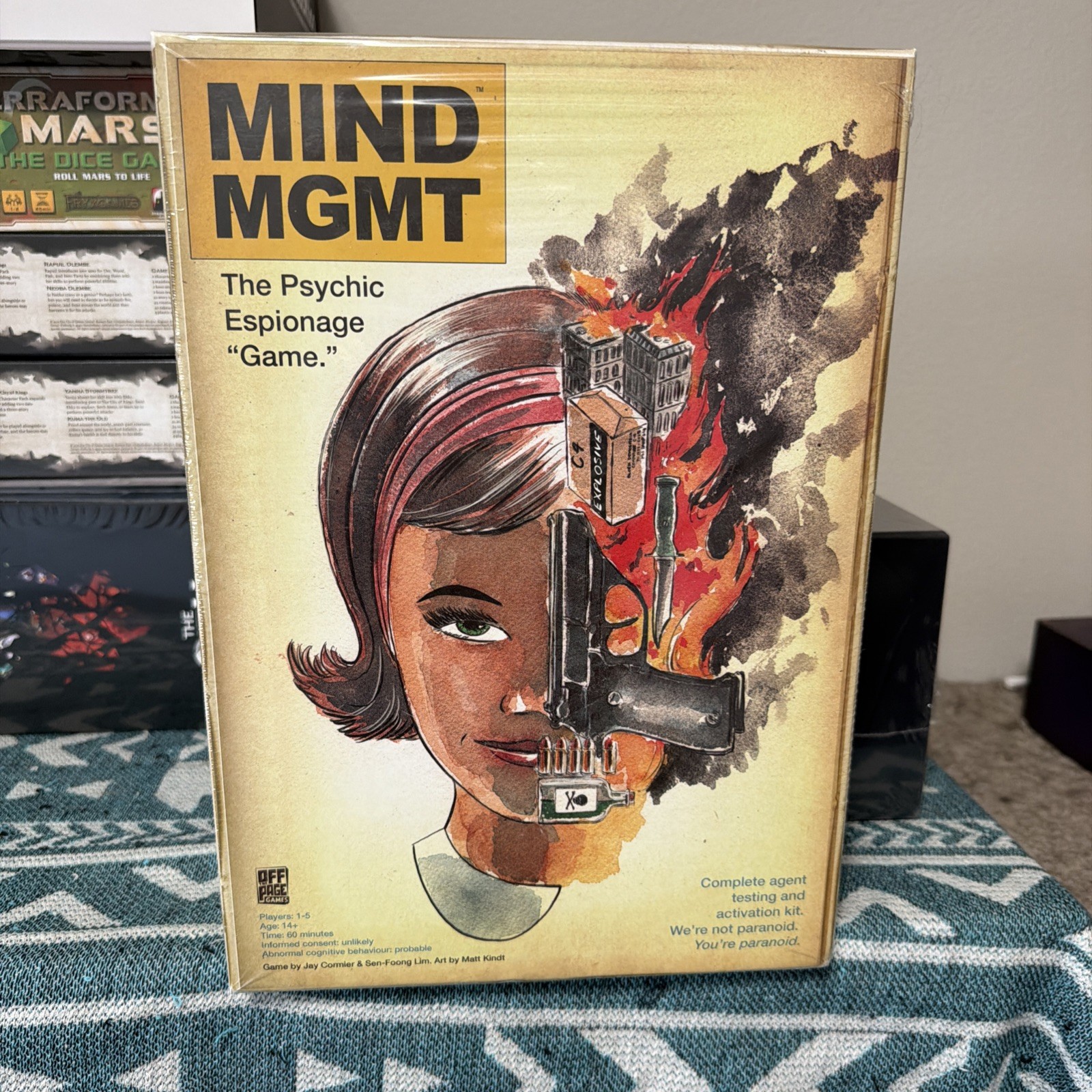 Mind MGMT Board Game Deluxe Kickstarter Edition Psychic Espionage Matt Kindt NEW