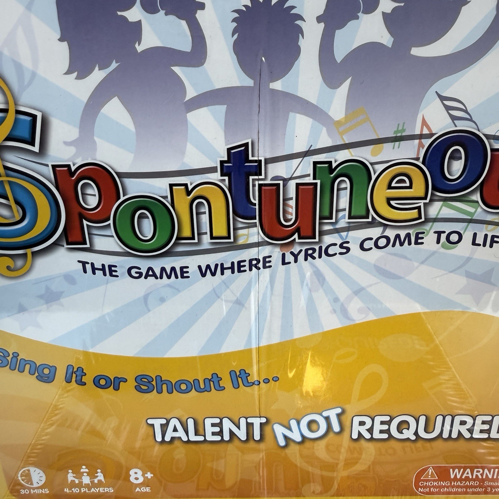 Spontuneous The Song Game – Yellow New Sealed Box