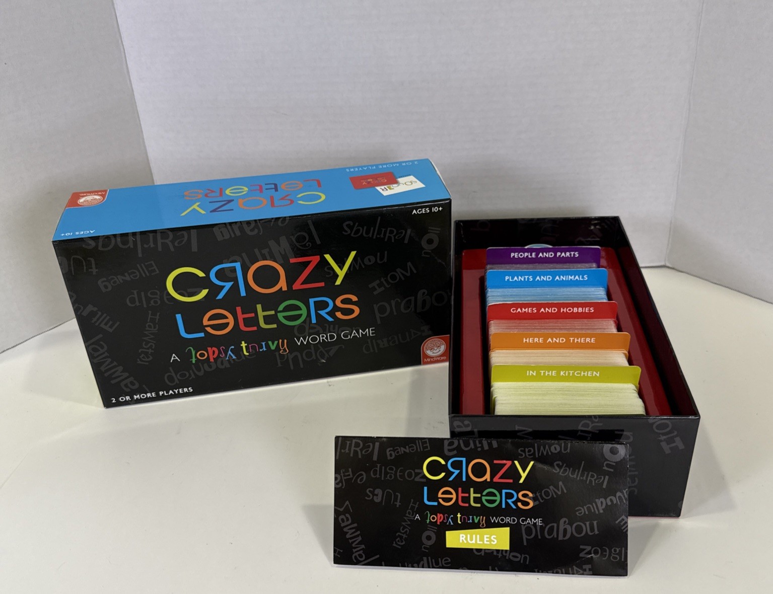 Crazy Letters Word Game Mindware 2016 Complete