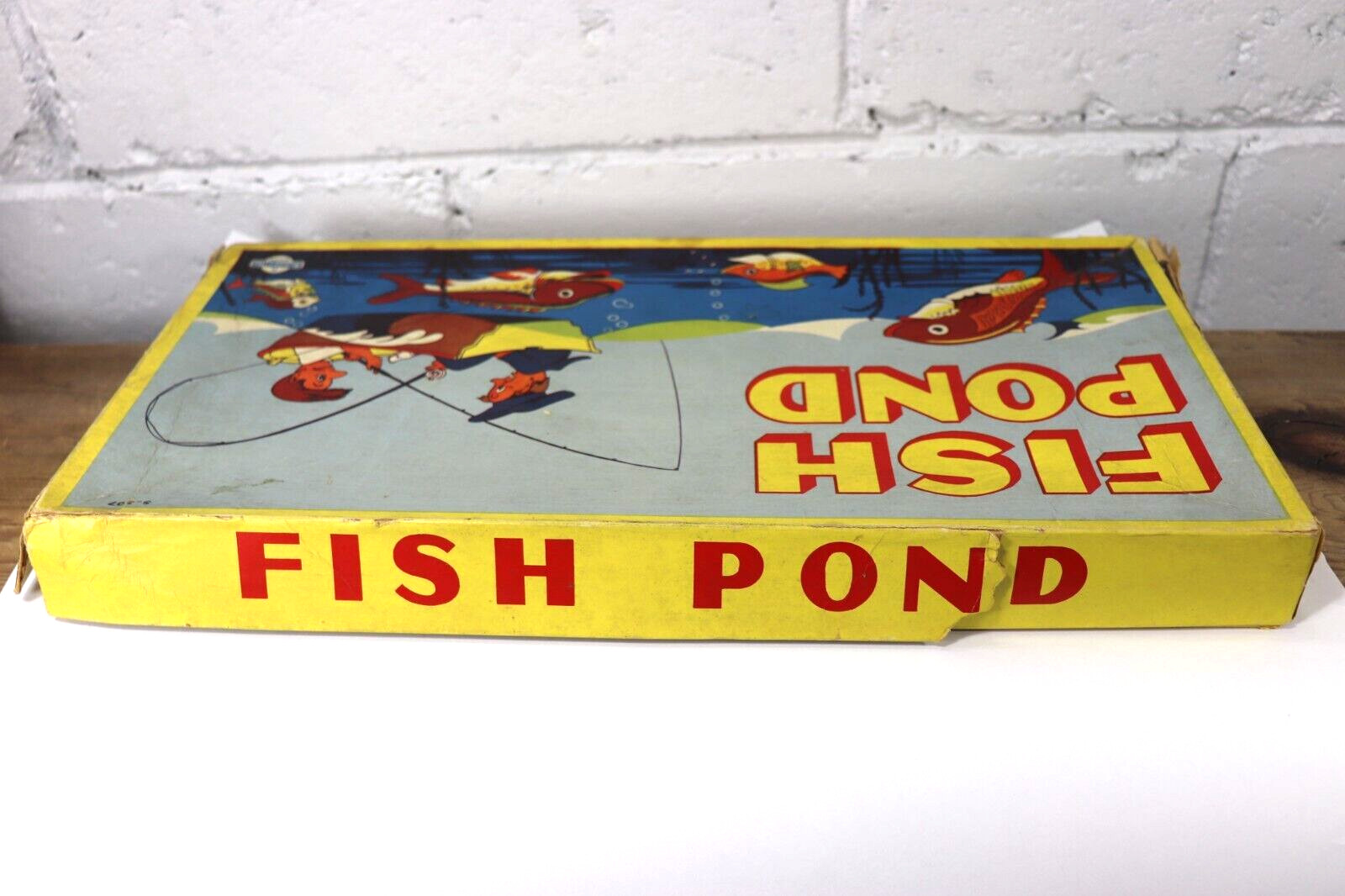 RARE Vintage FISH POND A Somerville Game 1950s/60s Children Fishing Game E4