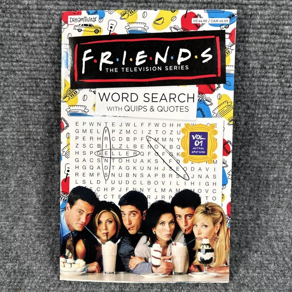 2 new – THE OFFICE vol. 02 & FRIENDS vol. 01 – word search with pages to color