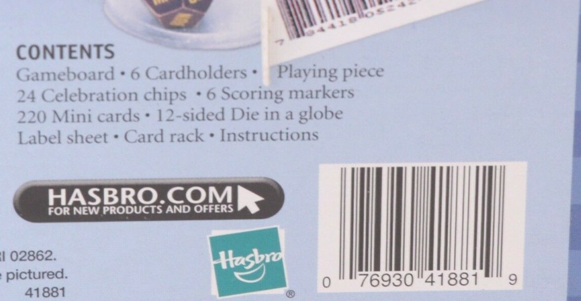 BRAND-NEW Sealed Hallmark Celebrations Game Parker Brothers Hasbro Board Toys