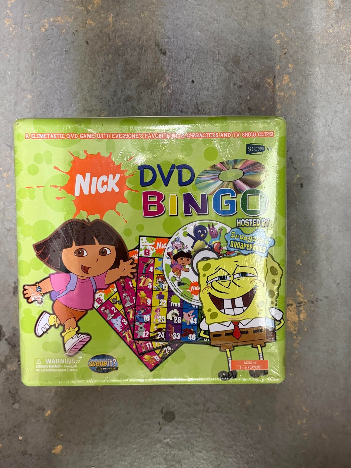 Nick DVD Bingo Hosted by Spongebob Squarepants Tin Box BRAND NEW SEALED
