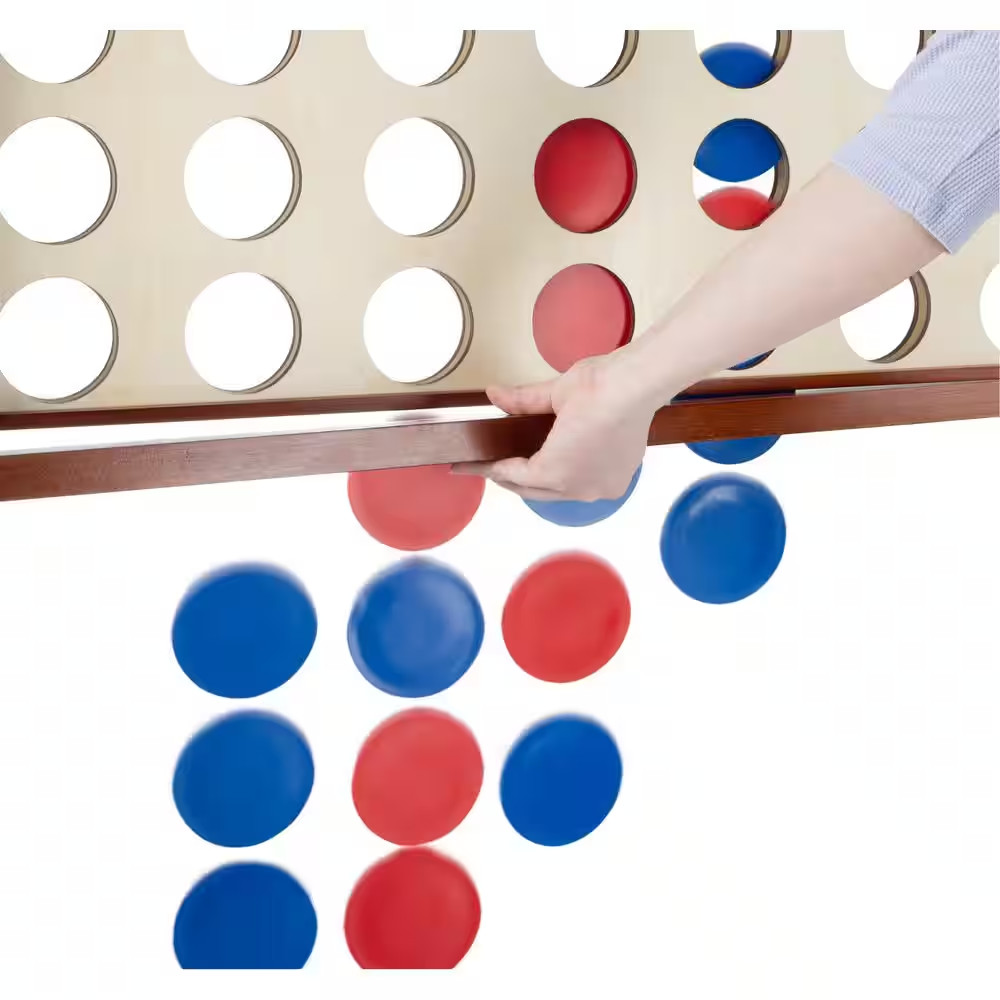 Giant Wooden 4-In-A-Row Game