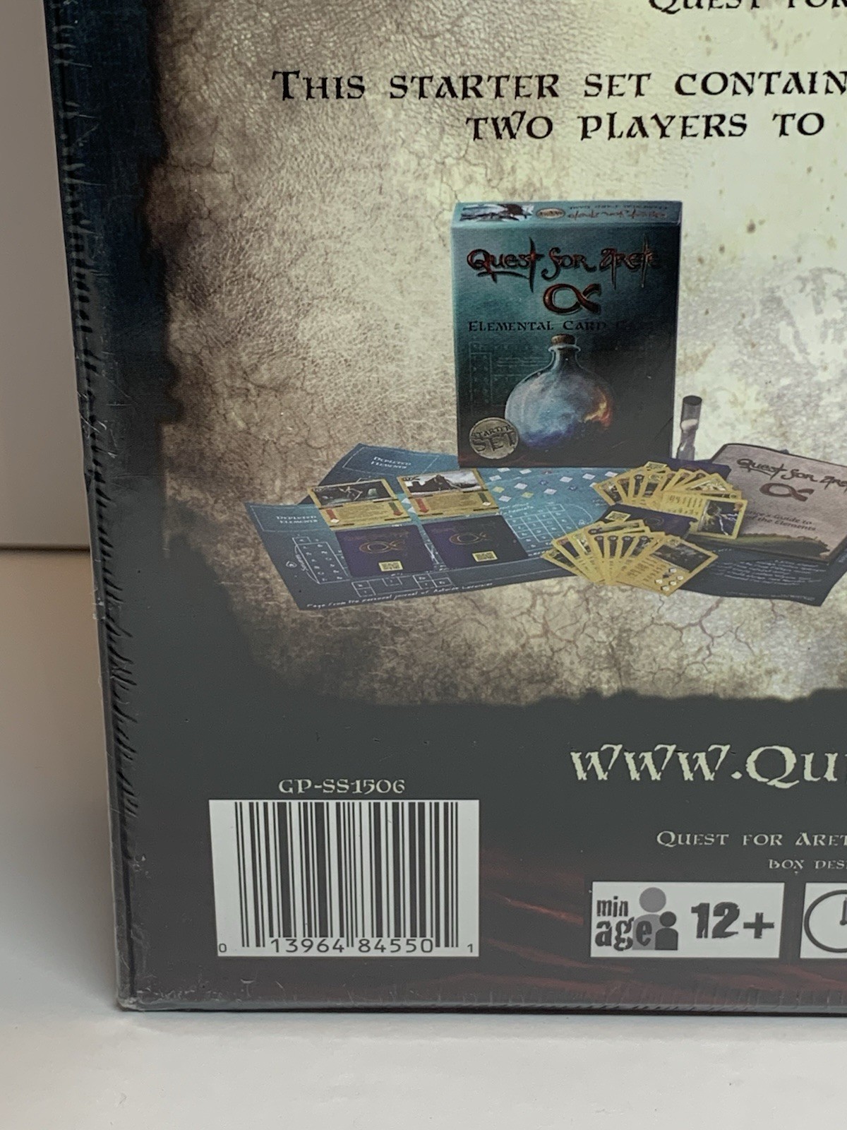 Quest For Arete Elemental Card Game Starter Set ~ New & Sealed