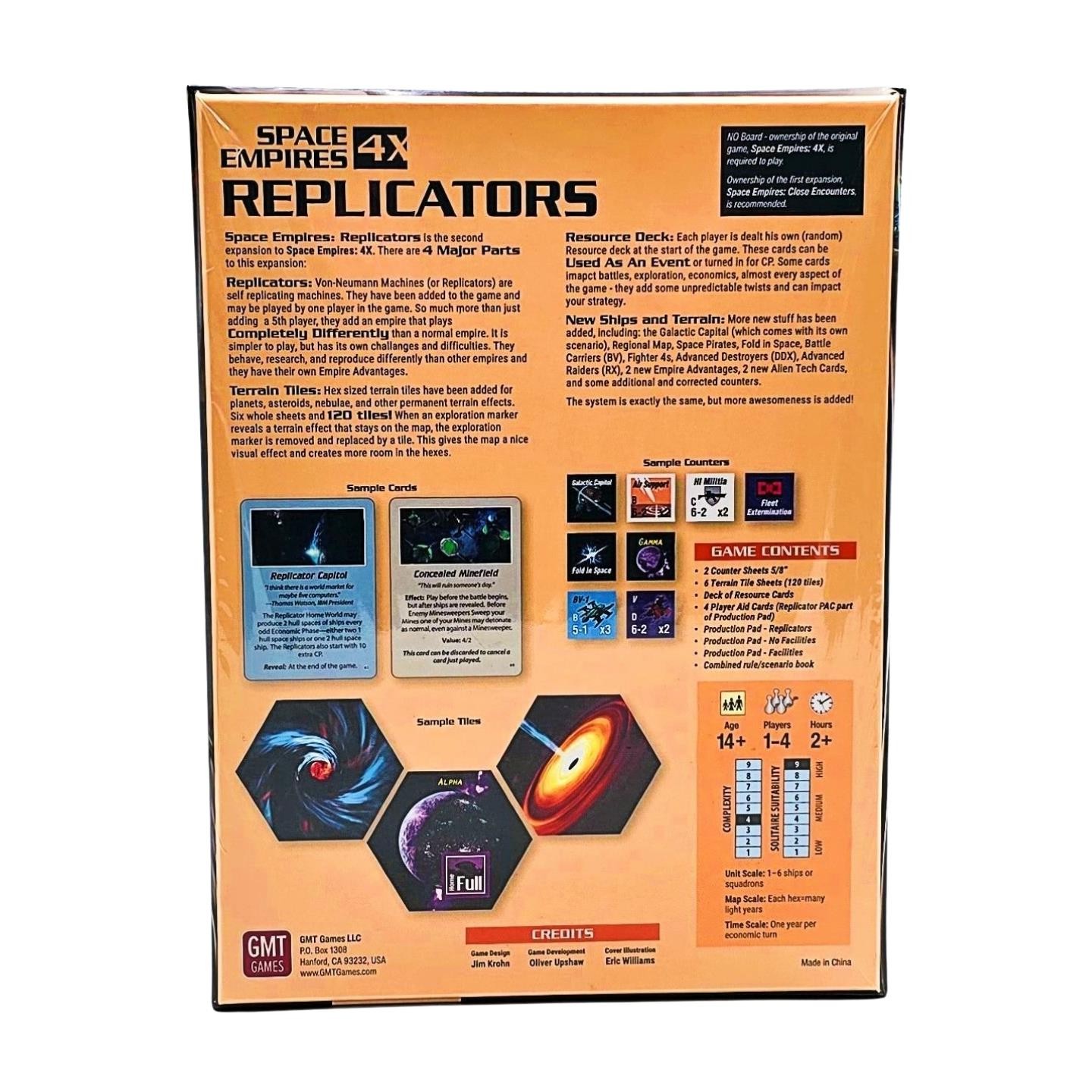Space Empires 4X Replicators Expansion – 2nd Printing by GMT Games – SEALED