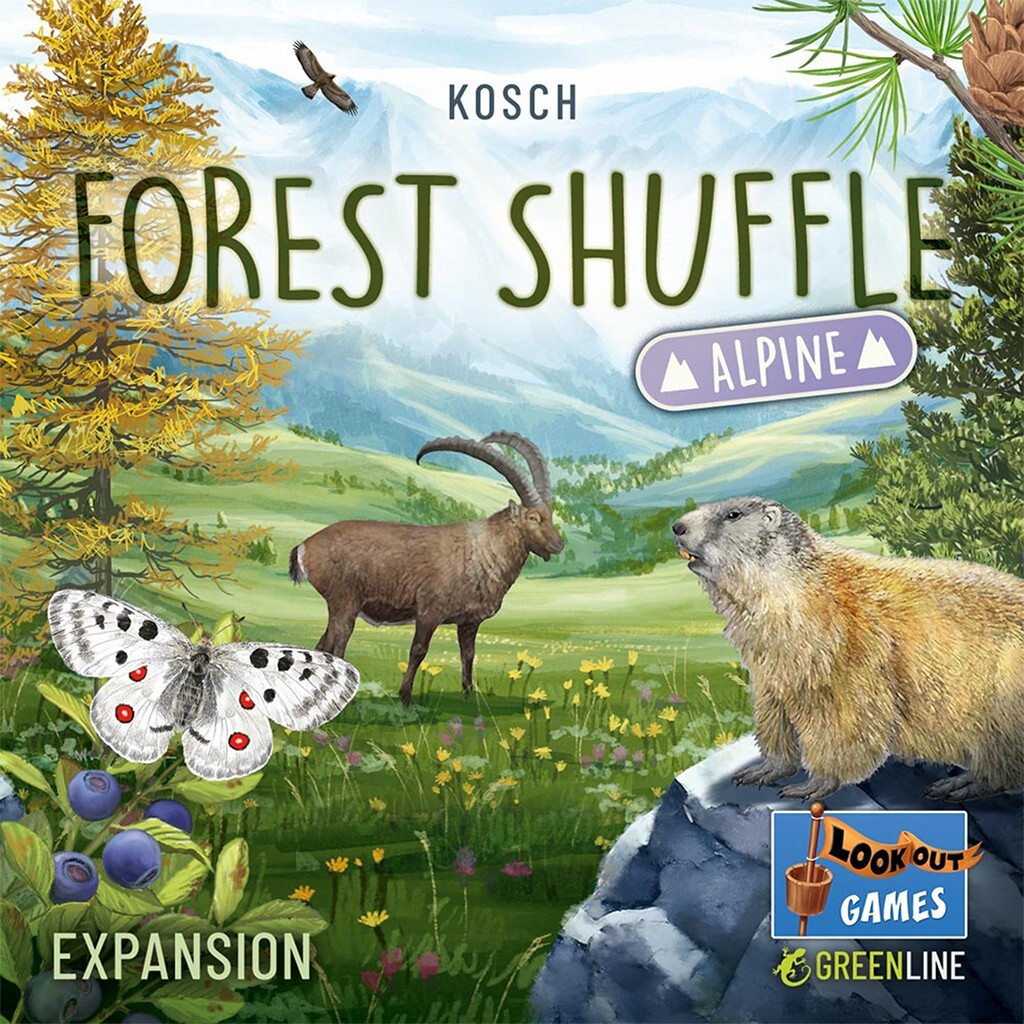 Alpine Expansion Forest Shuffle Card Game Family Nature Lookout Board Animal
