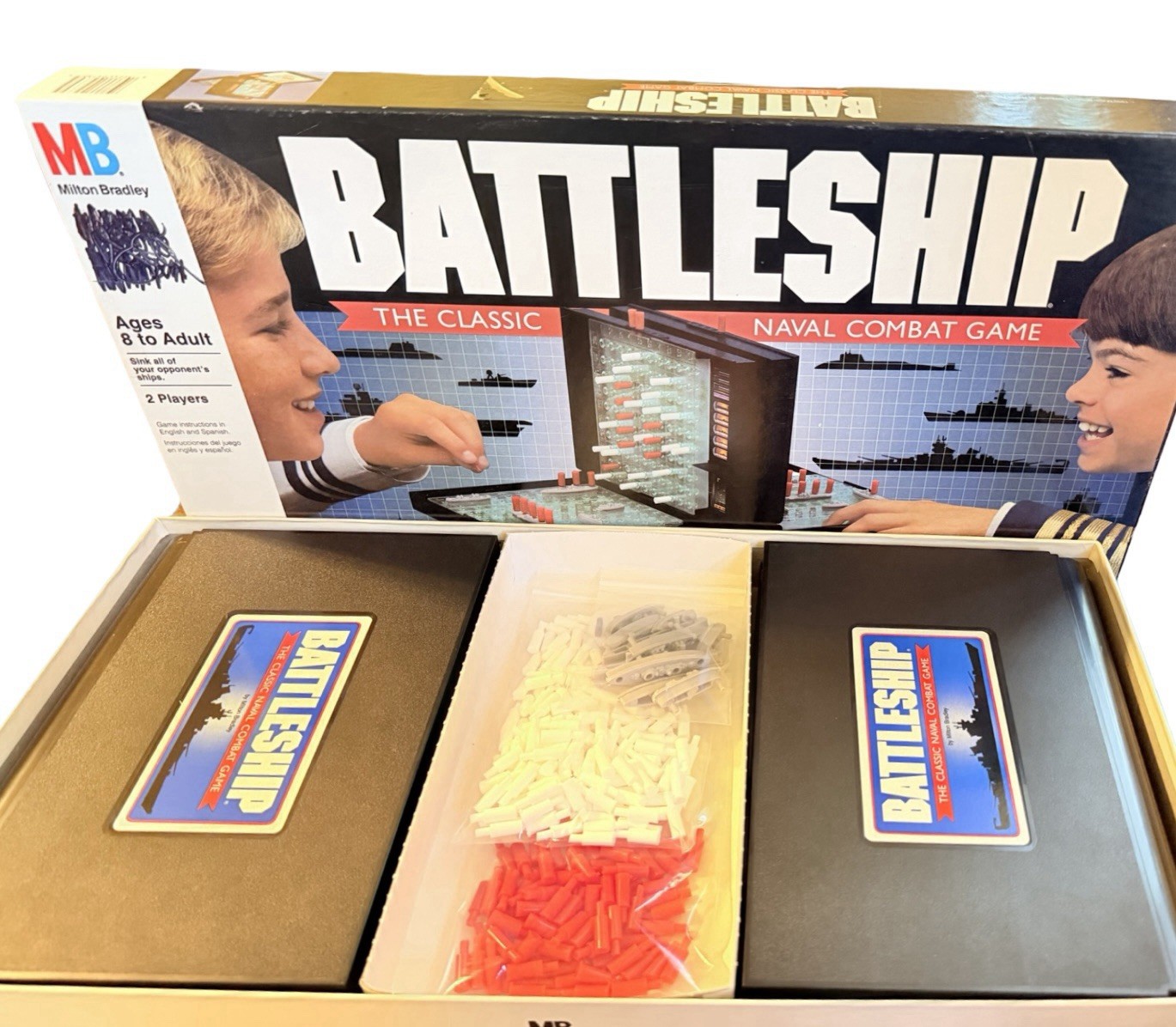 1990 Milton Bradley Battleship Board Game Complete Classic Naval Combat #4730