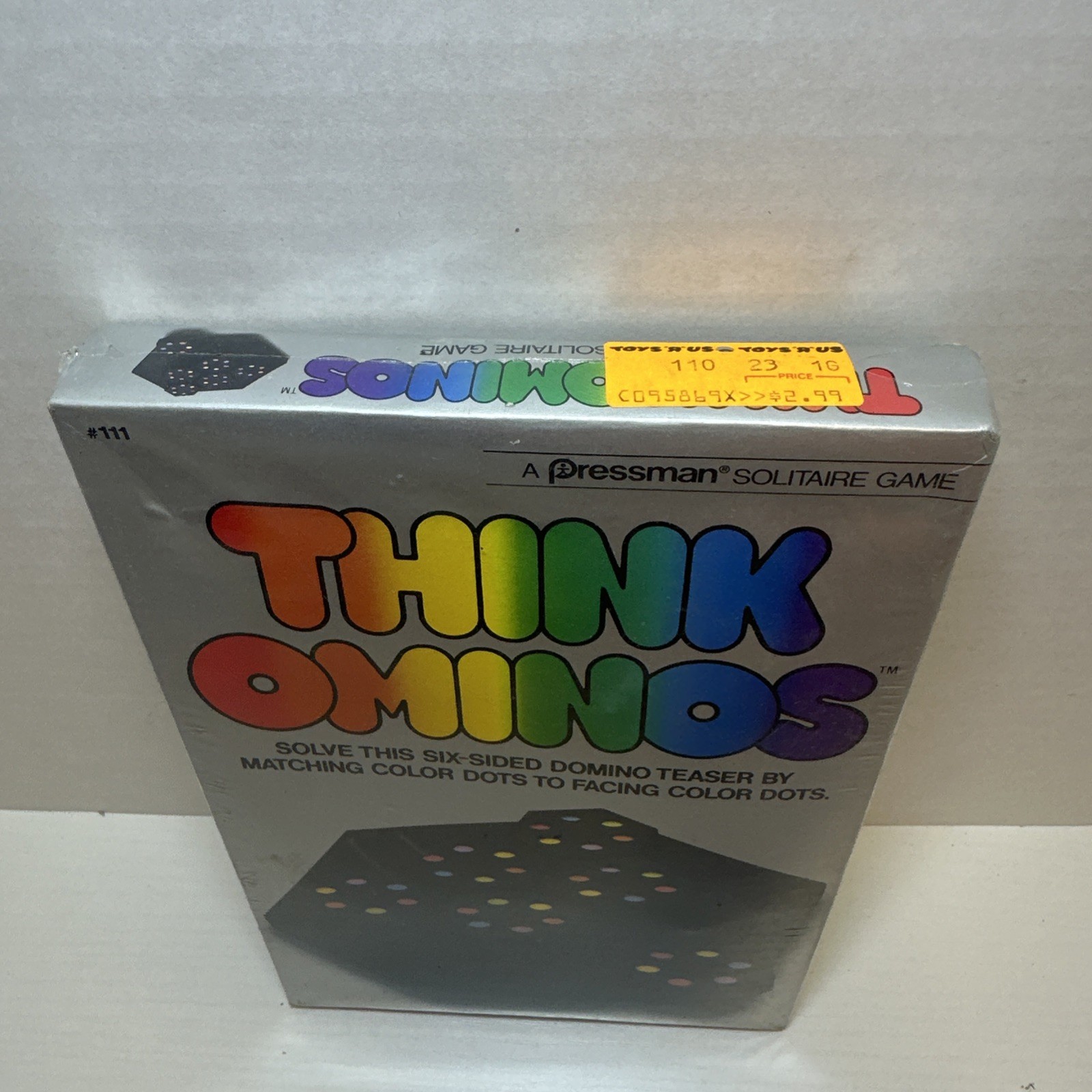 Think Ominos Vintage 1984 Solitaire Tile By Croner Games COMPLETE IN BOX Sealed