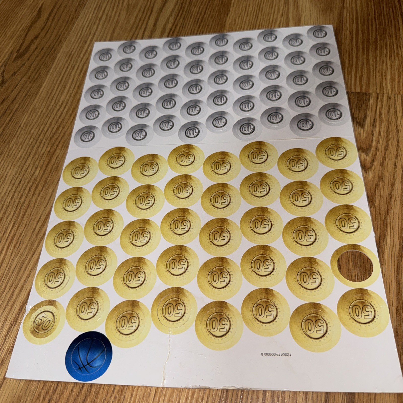 MONOPOLY PRIZM NBA 2023 Replacement Part Money Tokens