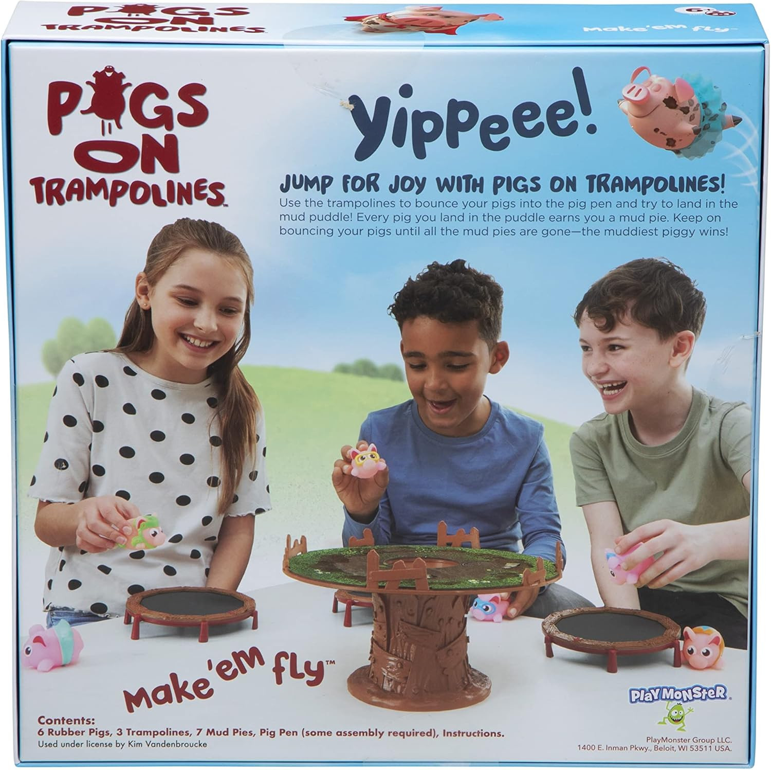 Pigs on Trampolines Board Games – Family Game, Kids Games, Multi-Player, Board G