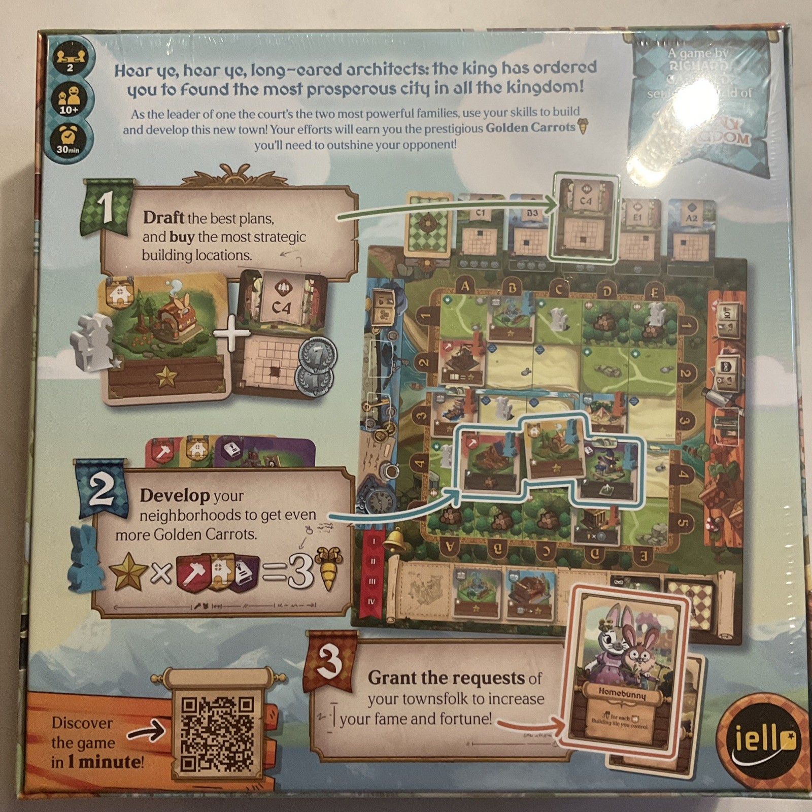 Bunny Kingdom Town – New Game with 3 Convention EXCLUSIVE Promo Tiles + Upgrades