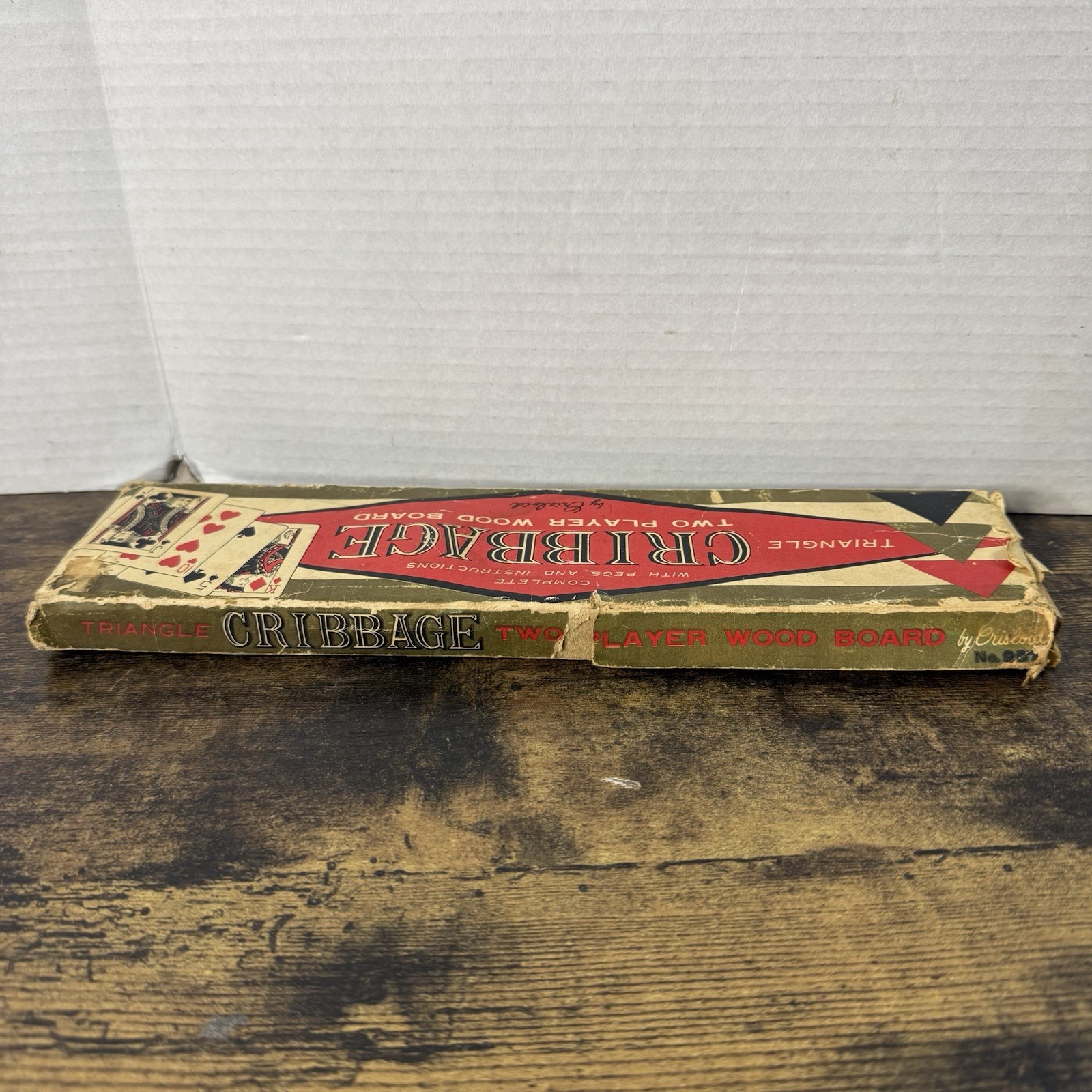 Wood Triangle Cribbage Board by Crisloid Plastics, Inc. No. 997