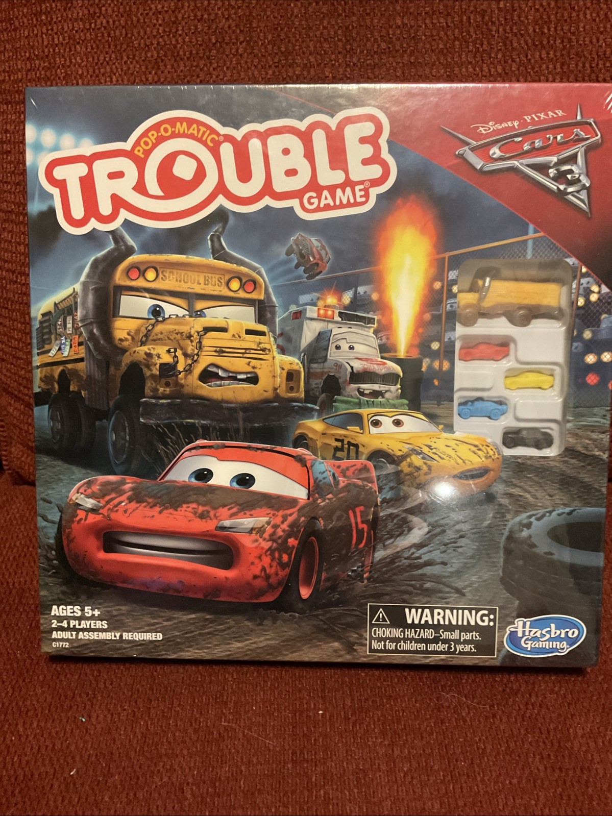Disney Pixar Cars 3 Trouble Board Game by Hasbro Gaming 2016 New Sealed