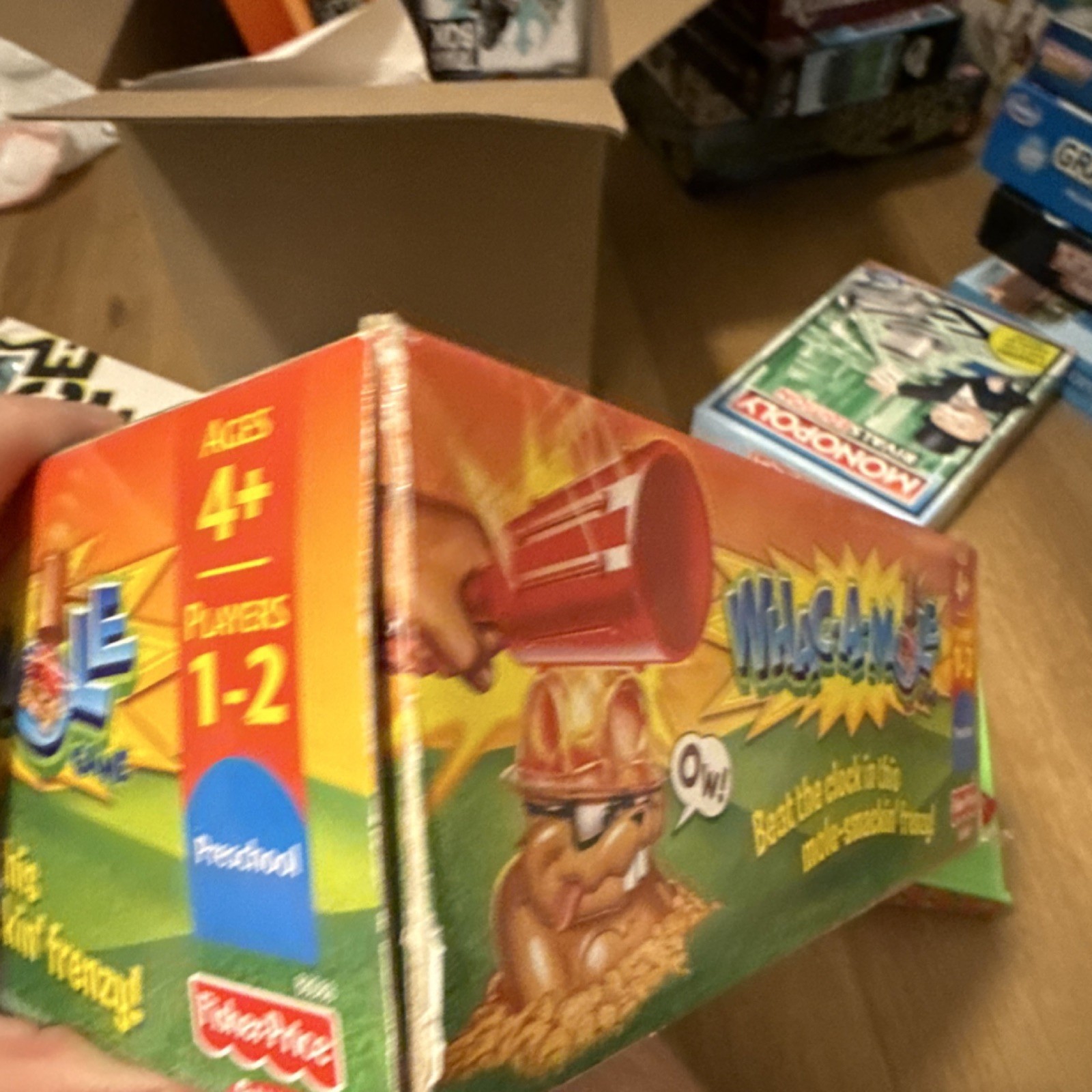 Fisher-Price Whac-A-Mole Electronic Game Lights & Sounds, Ages 4+, 1-2 Players