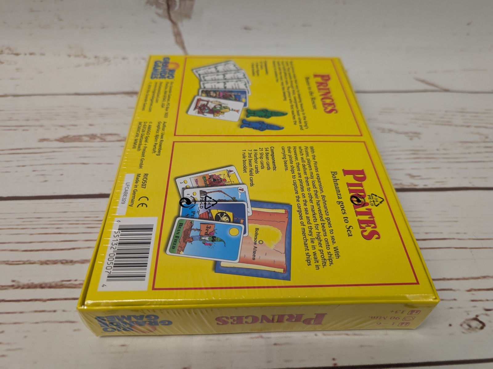 Bohnanza Princes and Pirates Card Game Expansion Rio Grande Amigo NIS