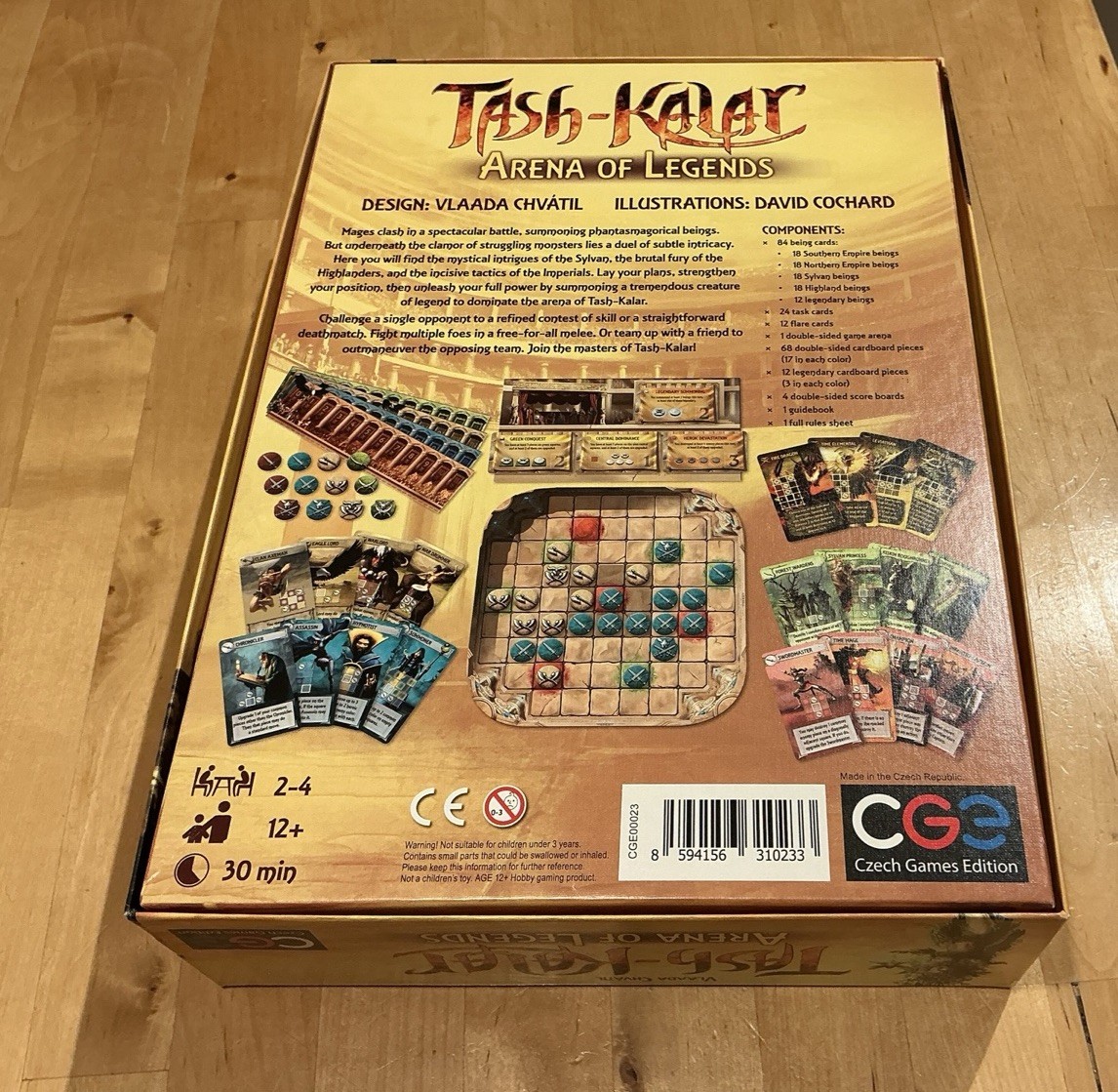 Tash Kalar: Arena of Legends (Base Game), English, CGE, Like NEW