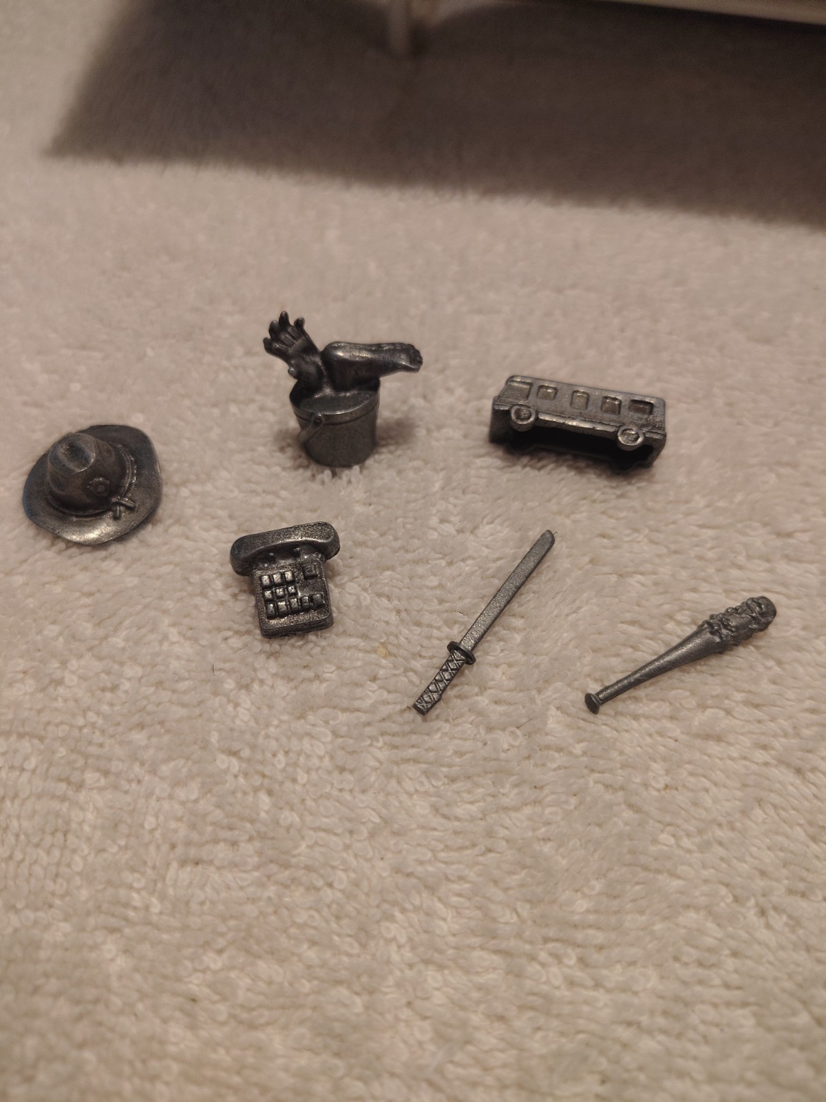 2013 Monopoly ~ Walking Dead Survival Edition ~ Replacement Parts ~ 6 x Tokens