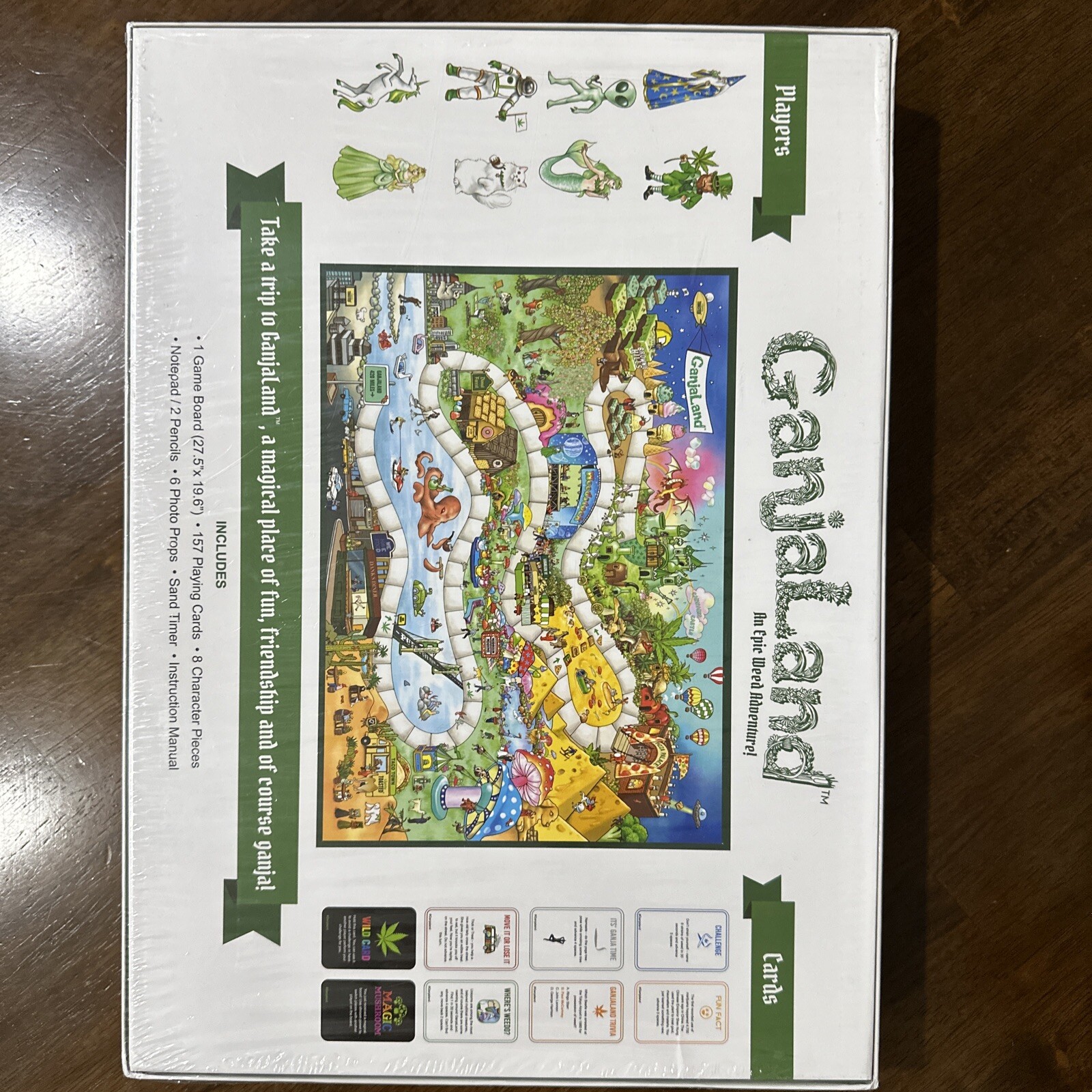 GanjaLand An Epic Weed Adventure Adult Board Game New Sealed