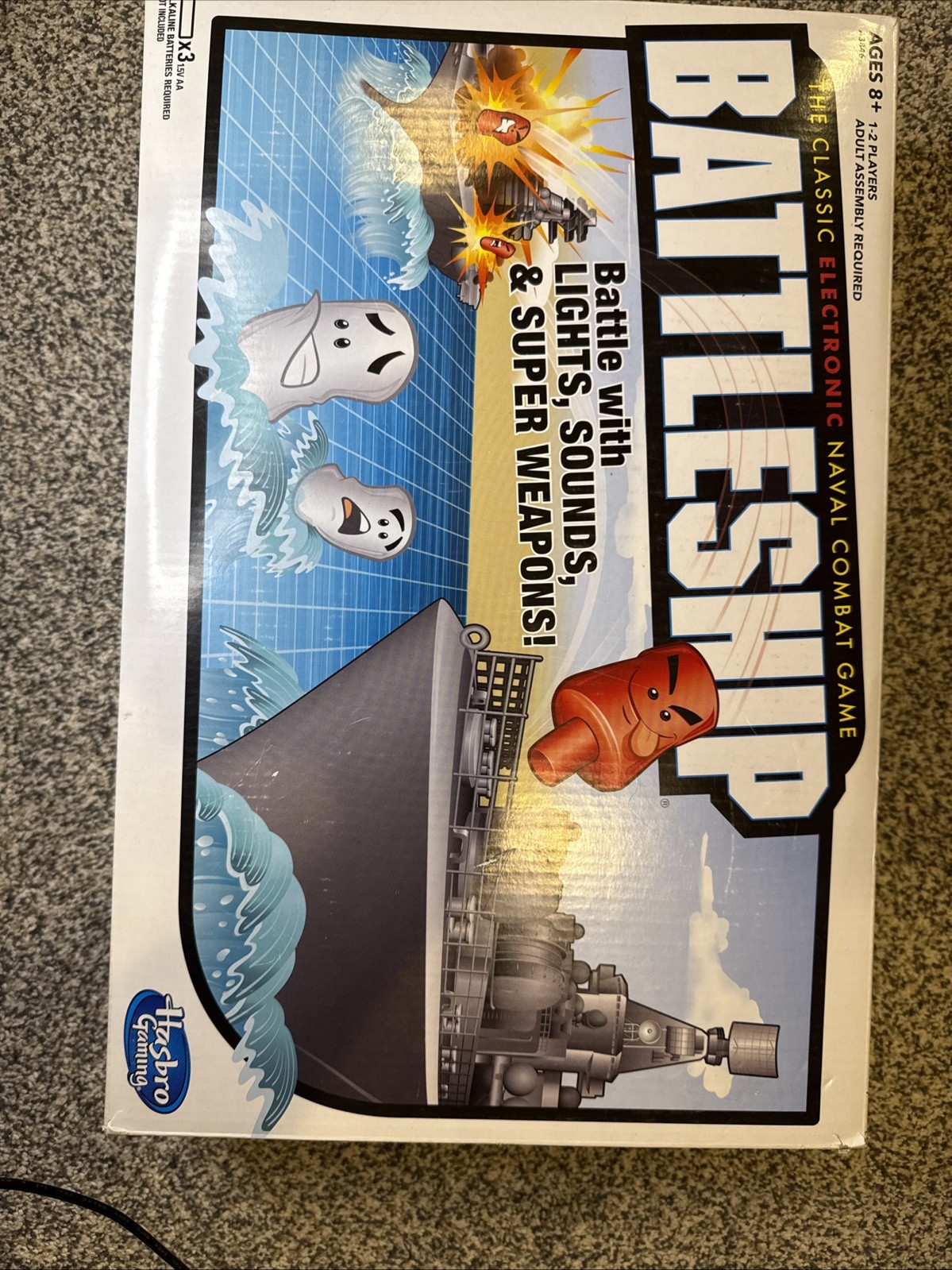 Hasbro Electronic Battleship A3846 Sea Battle Family Board Combat Lightly Used
