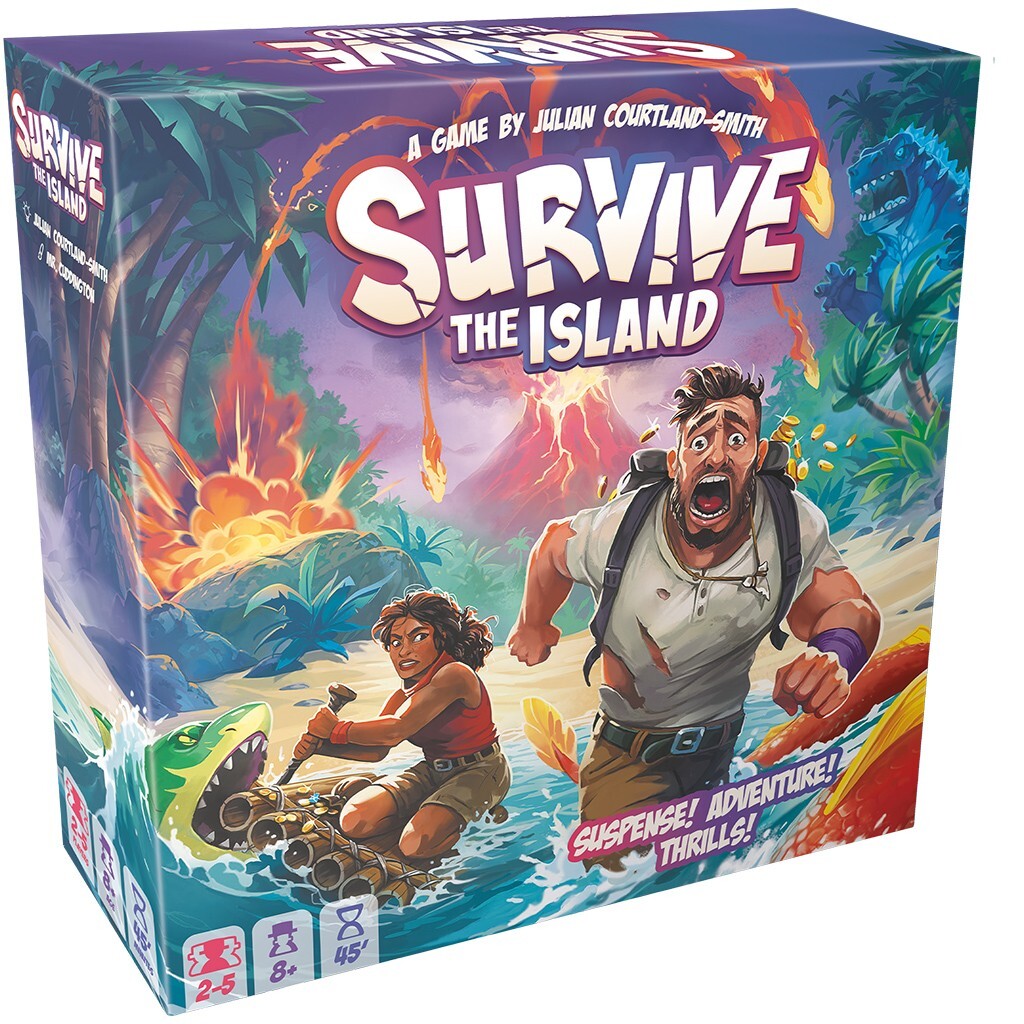 Survive The Island Board Game Zygomatic ZYGSTI01US Tile Family Escape