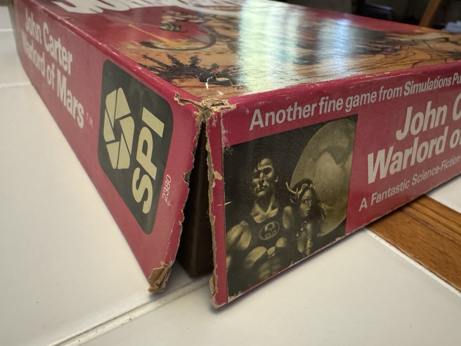 John Carter Warlord Of Mars Adventure Game By SPI (Complete, Unpunched)