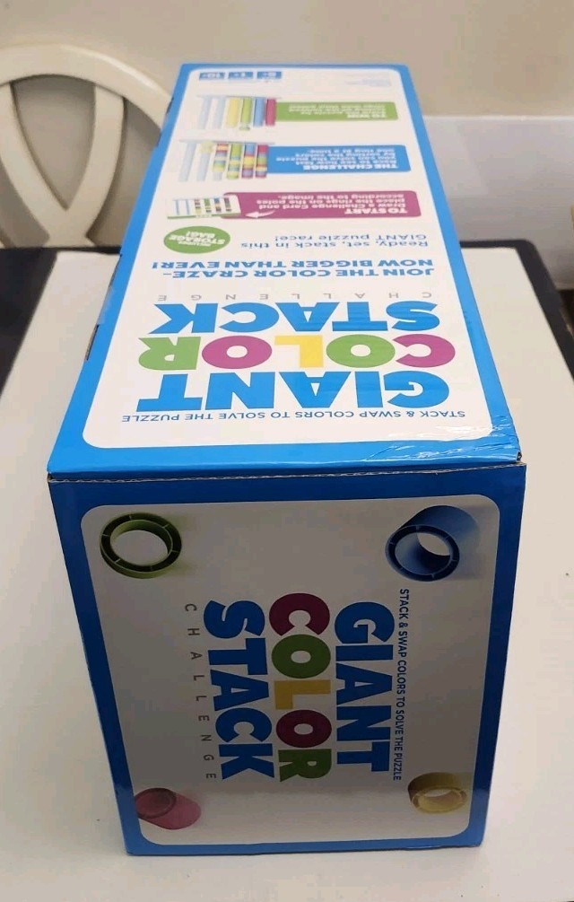 Giant Color Stack Challenge by Relatable Strategy Stacking Game 50 Puzzle SEALED