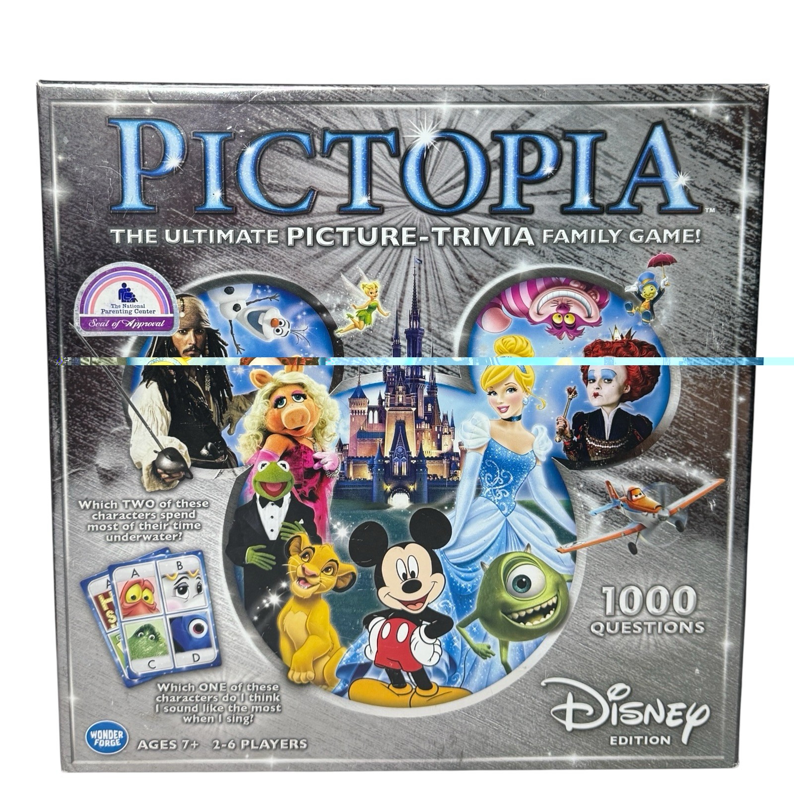 Pictopia World of Disney Edition Family Picture Trivia Board Game