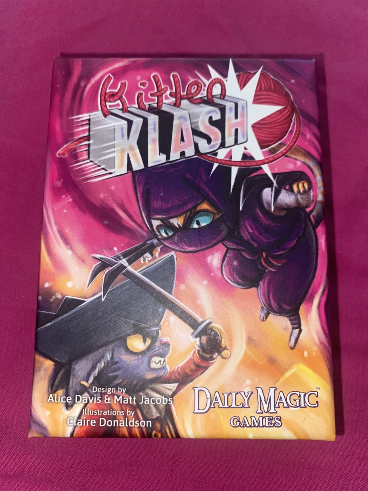 Kitten Klash Pirate vs Ninja Cats 2 Player Matching Card Game Daily Magic Games