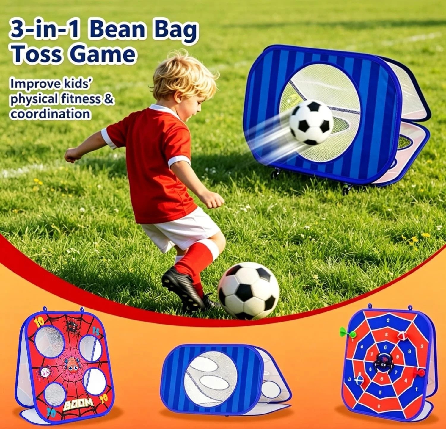 Durable Spider Bean Bag Toss Game – Perfect Family Activity for Any Occasion