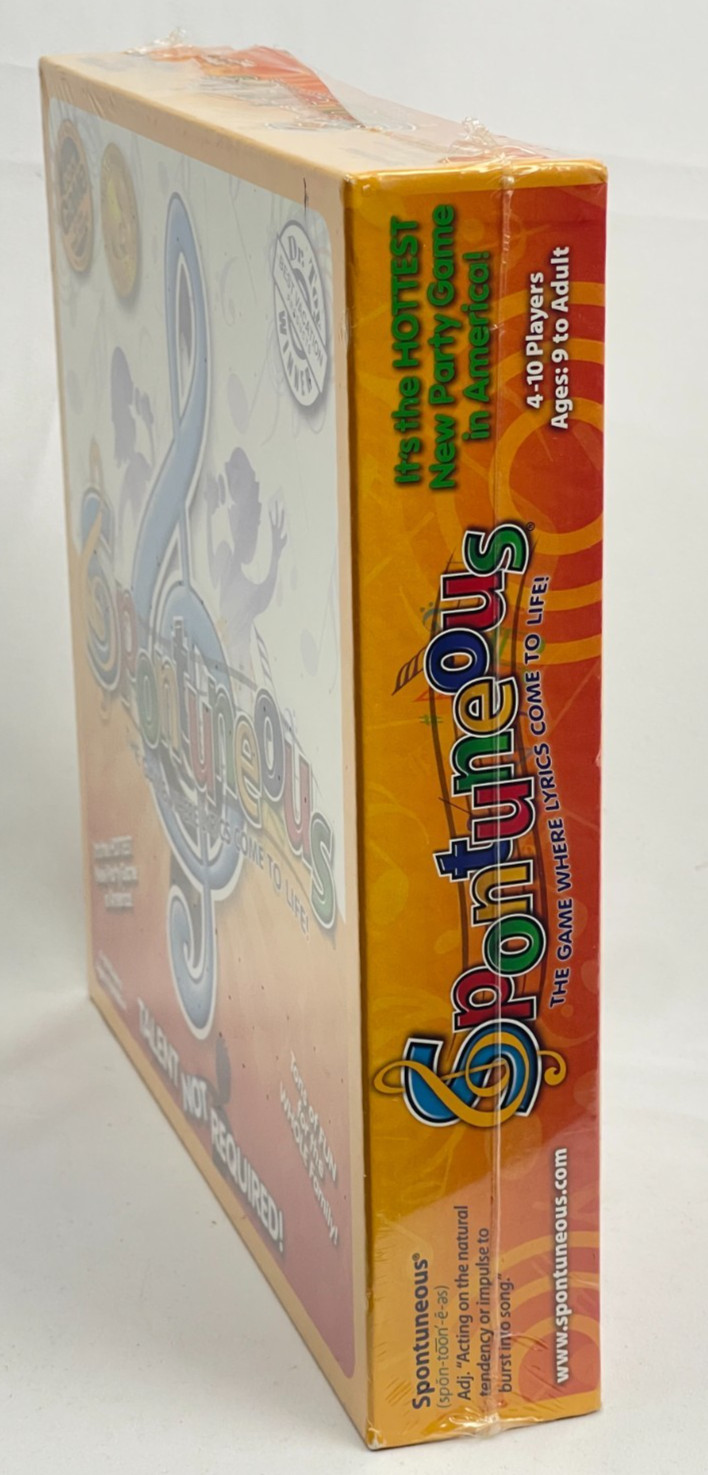 SPONTANEOUS The Board Game of LYRICS and SONGS Music Lovers – NEW