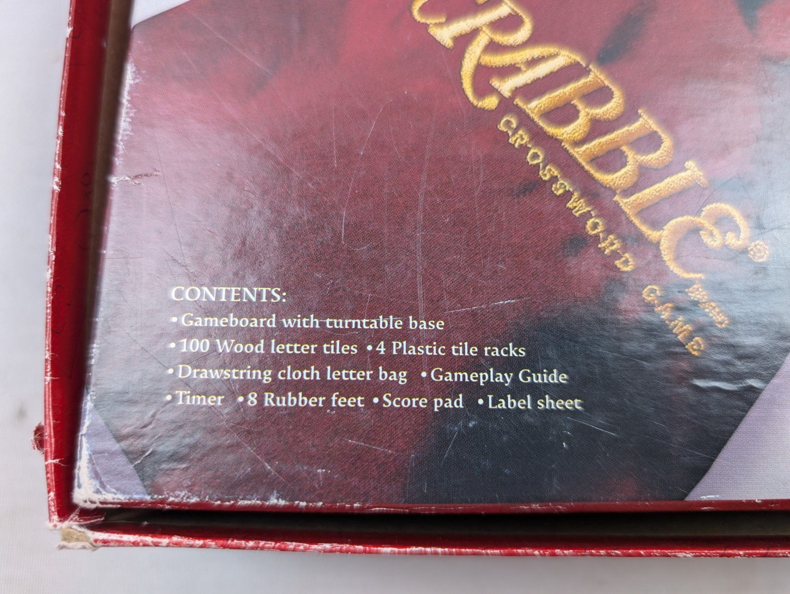 Vintage SCRABBLE deluxe turntable board game – Parker Brothers 2001 – COMPLETE